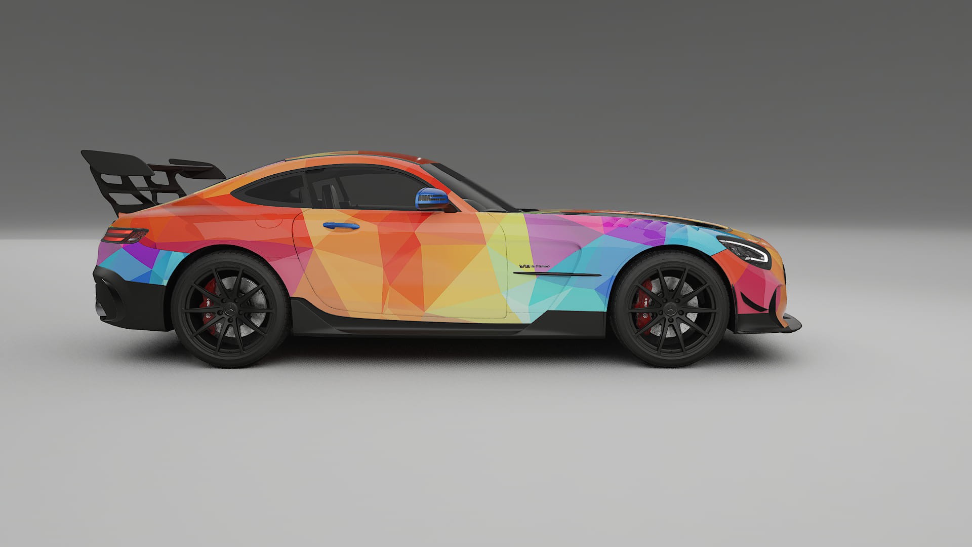 Mercedes AMG GT Black Series C192 Coupe VECTOR VIBE Designed Wrap PPF Kit – Printable Polyurethane Film