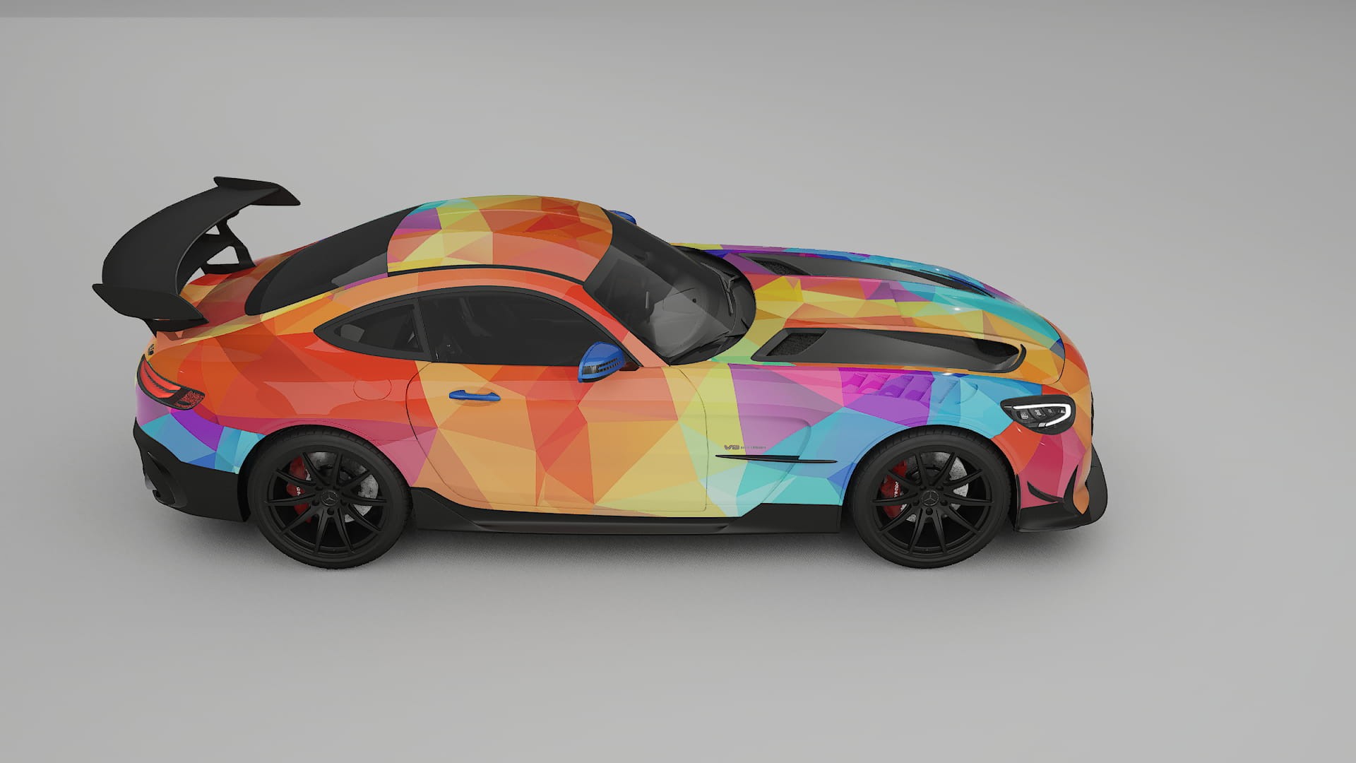 Mercedes AMG GT Black Series C192 Coupe VECTOR VIBE Designed Wrap PPF Kit – Printable Polyurethane Film