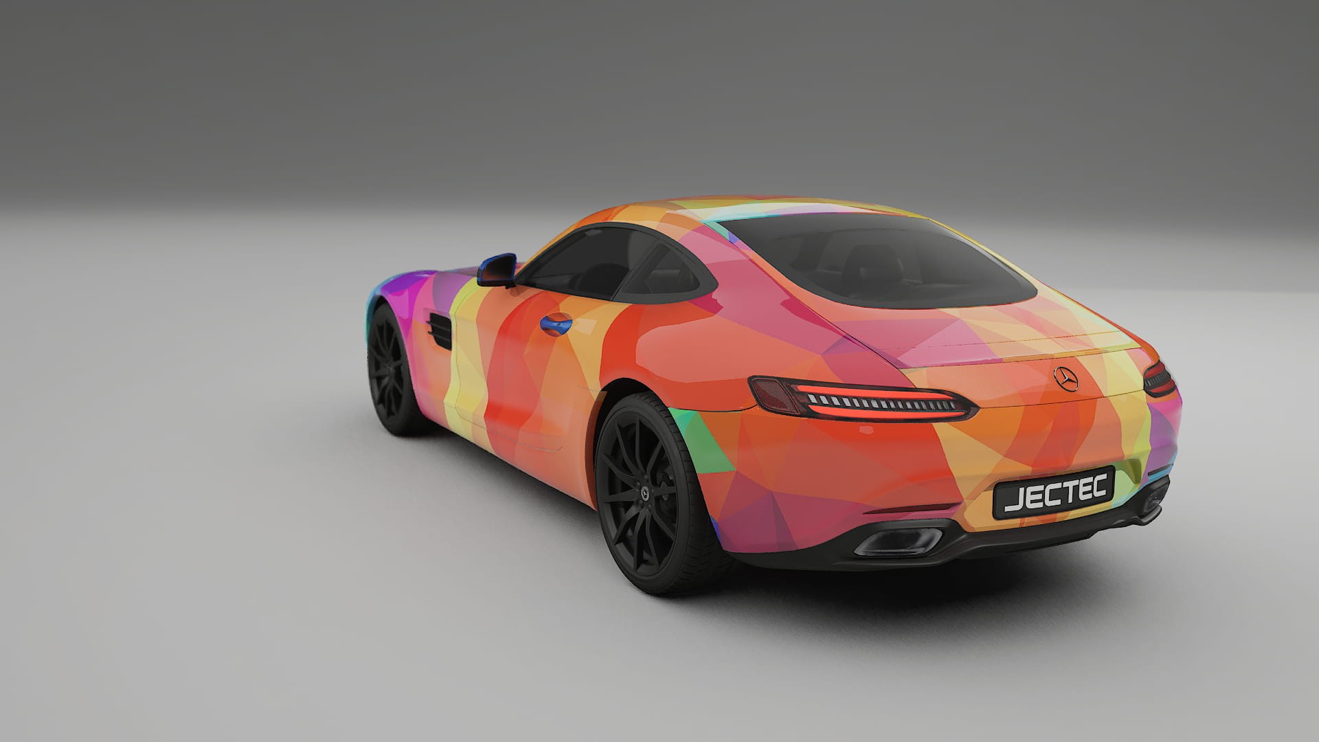 Mercedes AMG GT C190 Coupe VECTOR VIBE Designed Wrap PPF Kit – Printable Polyurethane Film