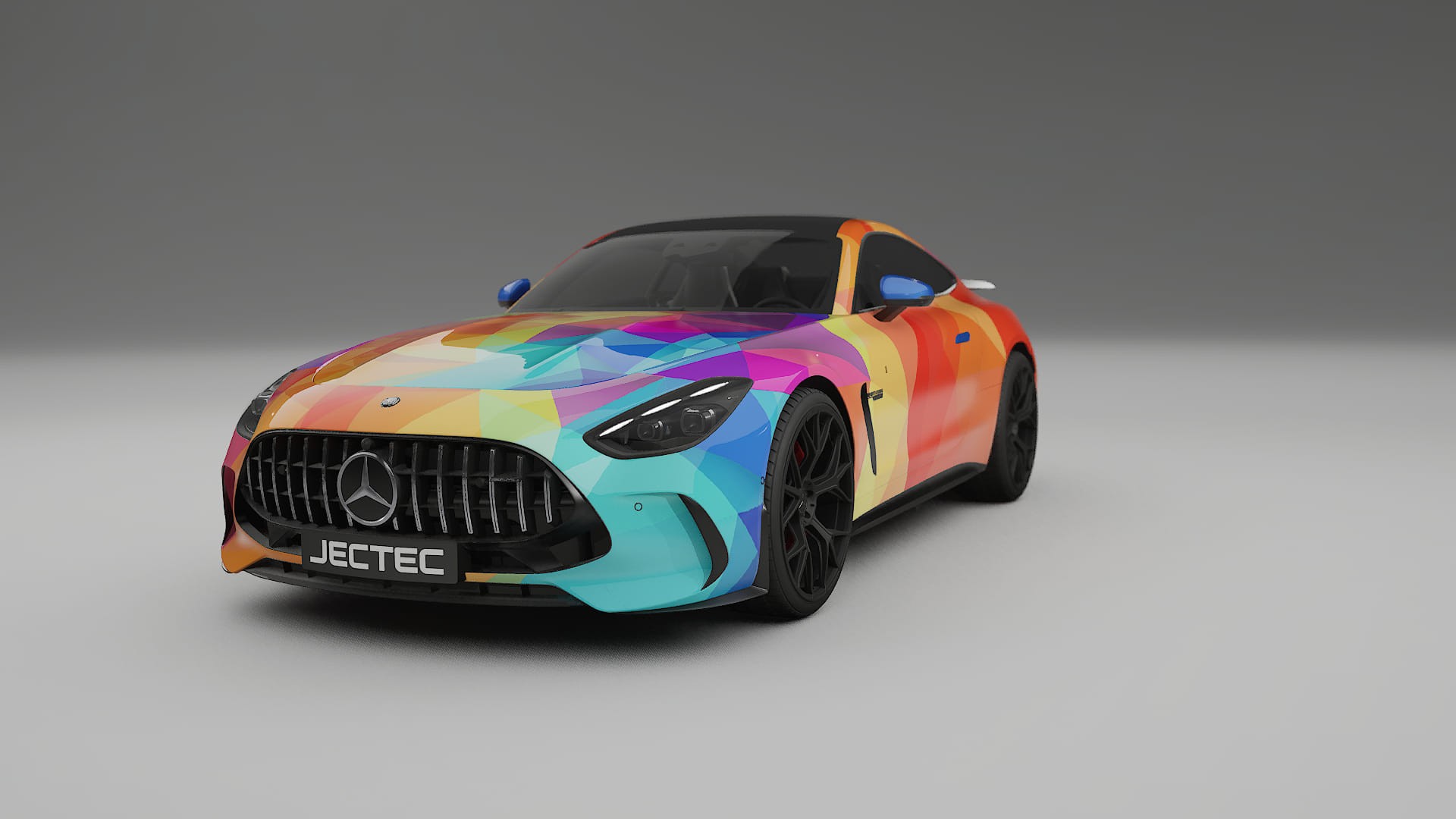 Mercedes AMG GT Coupe C192 VECTOR VIBE Designed Wrap PPF Kit – Printable Polyurethane Film