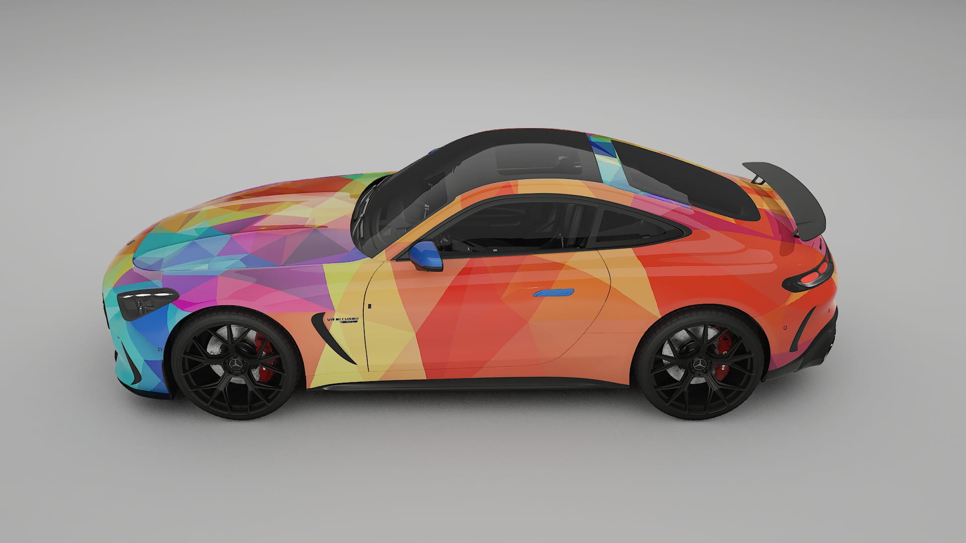 Mercedes AMG GT Coupe C192 VECTOR VIBE Designed Wrap PPF Kit – Printable Polyurethane Film