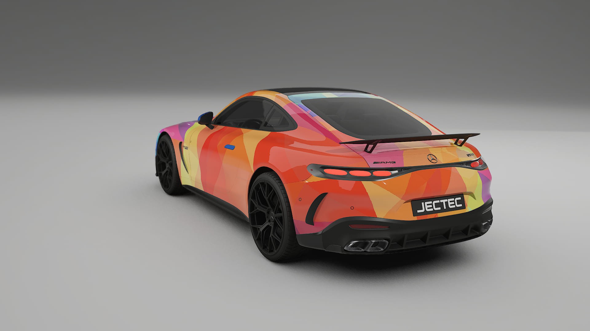 Mercedes AMG GT Coupe C192 VECTOR VIBE Designed Wrap PPF Kit – Printable Polyurethane Film