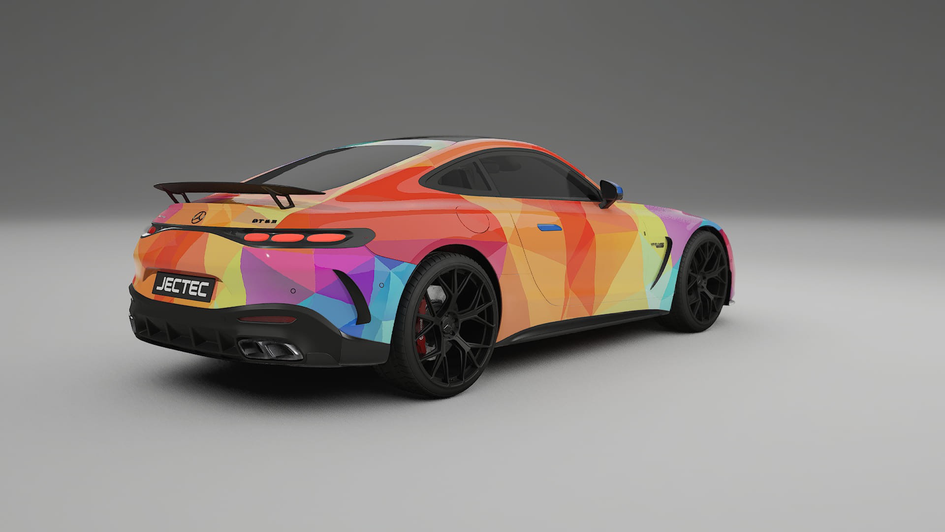 Mercedes AMG GT Coupe C192 VECTOR VIBE Designed Wrap PPF Kit – Printable Polyurethane Film