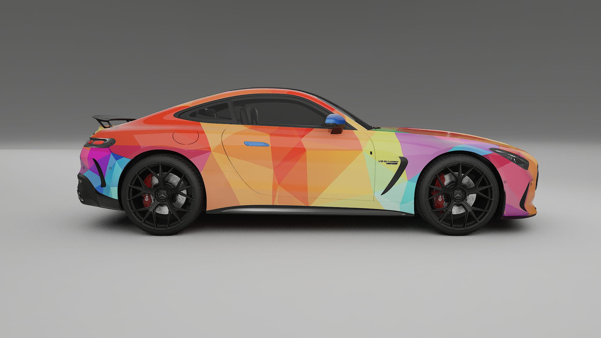 Mercedes AMG GT Coupe C192 VECTOR VIBE Designed Wrap PPF Kit – Printable Polyurethane Film