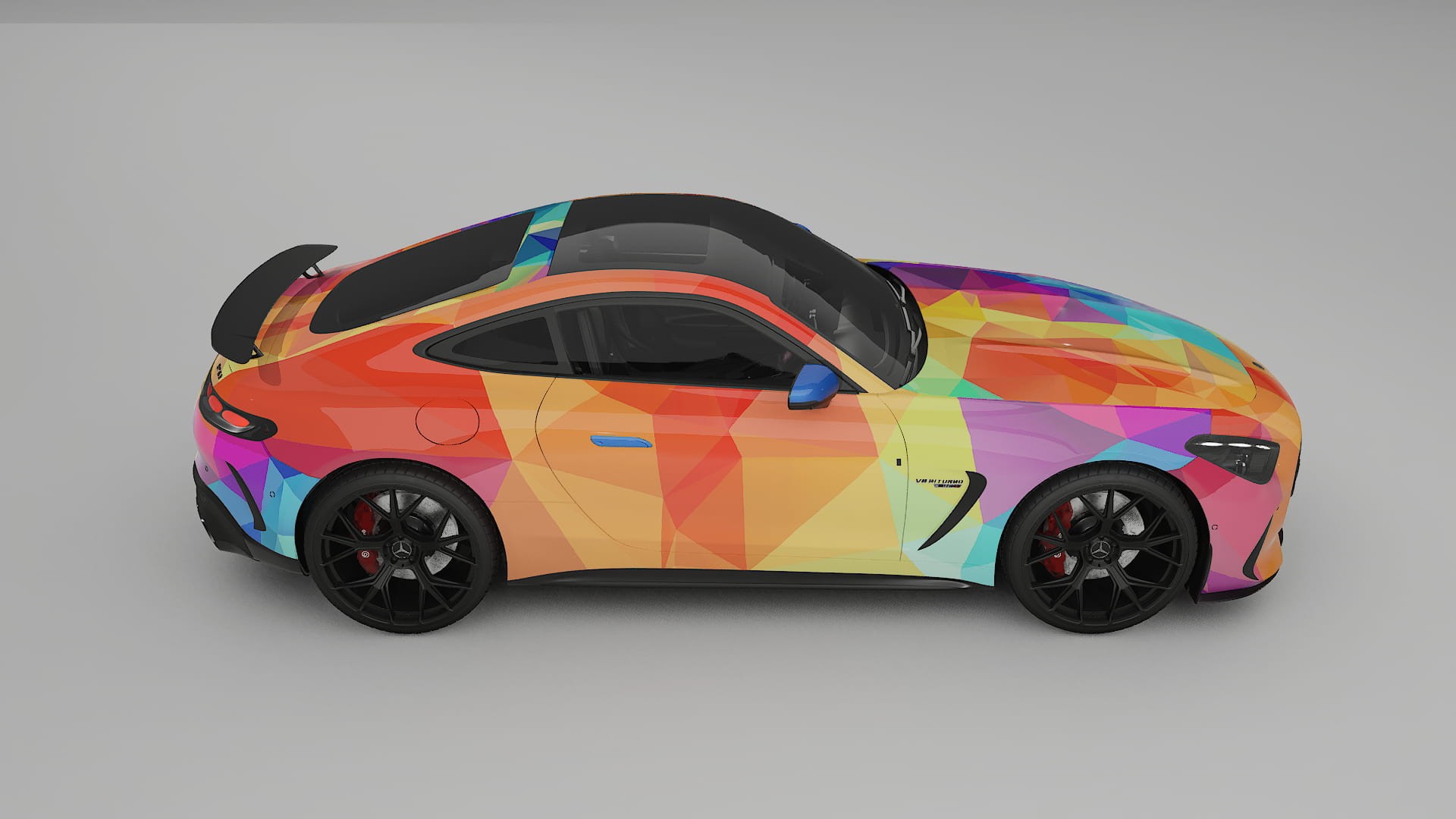 Mercedes AMG GT Coupe C192 VECTOR VIBE Designed Wrap PPF Kit – Printable Polyurethane Film