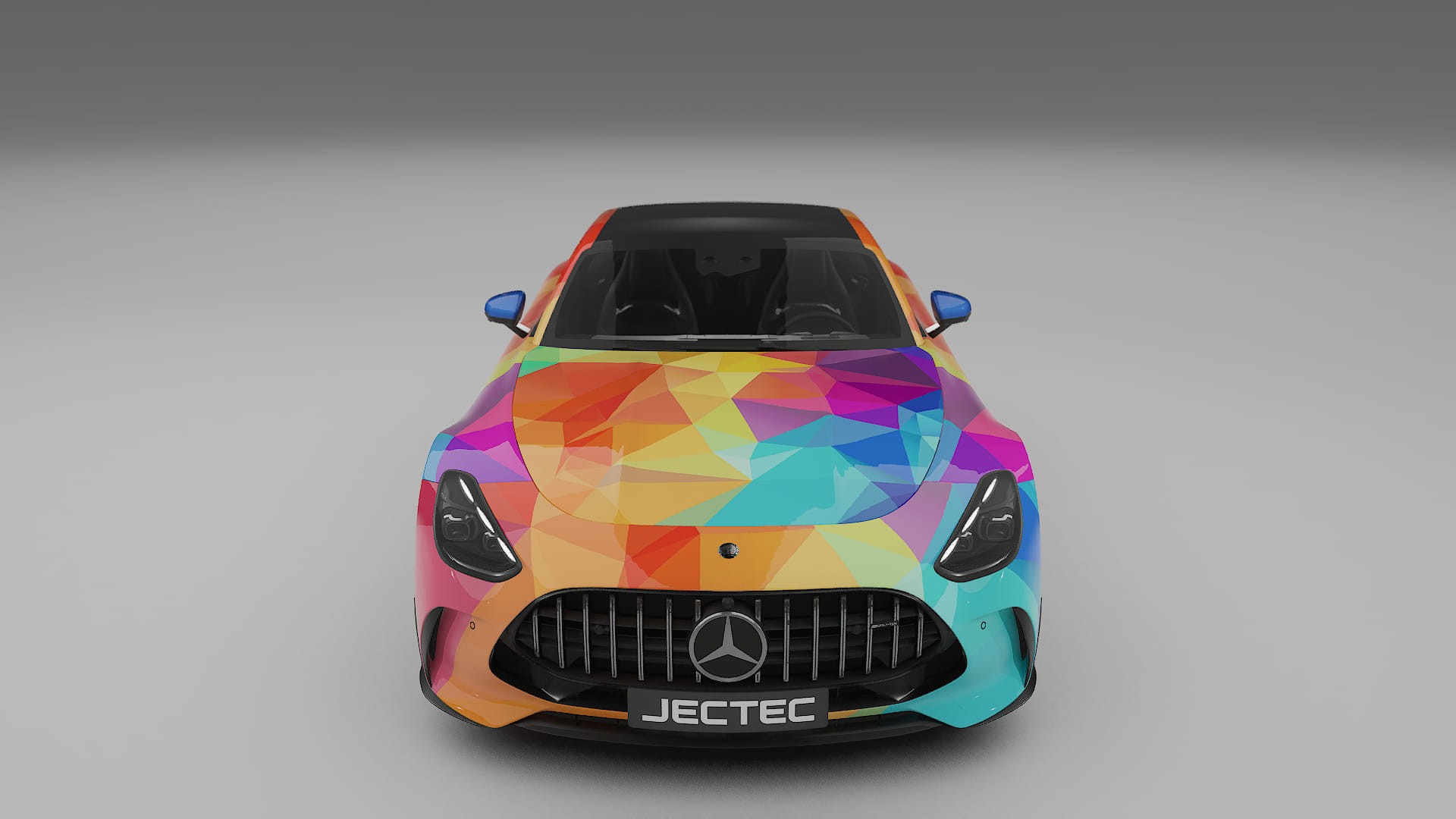 Mercedes AMG GT Coupe C192 VECTOR VIBE Designed Wrap PPF Kit – Printable Polyurethane Film