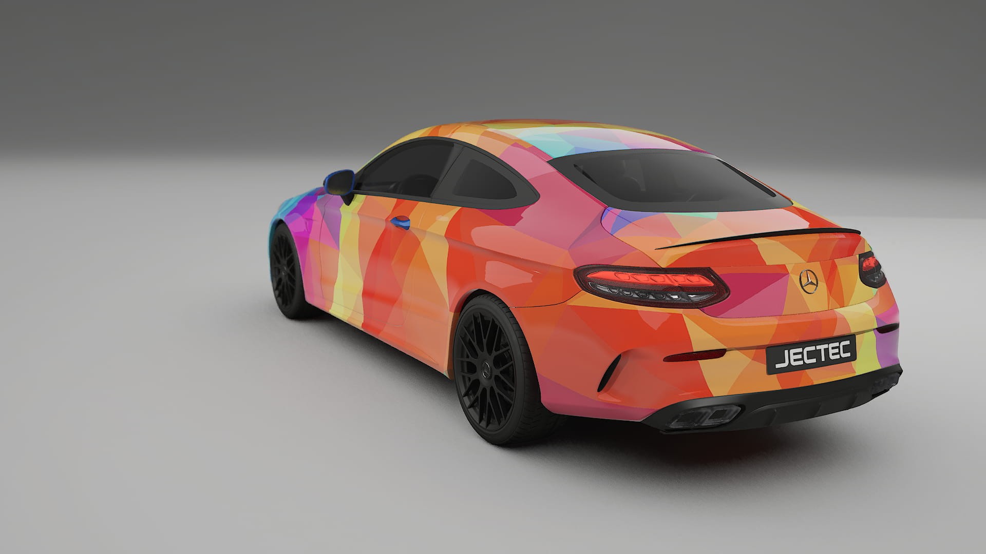 Mercedes C63 AMG W205 Coupe VECTOR VIBE Designed Wrap PPF Kit – Printable Polyurethane Film