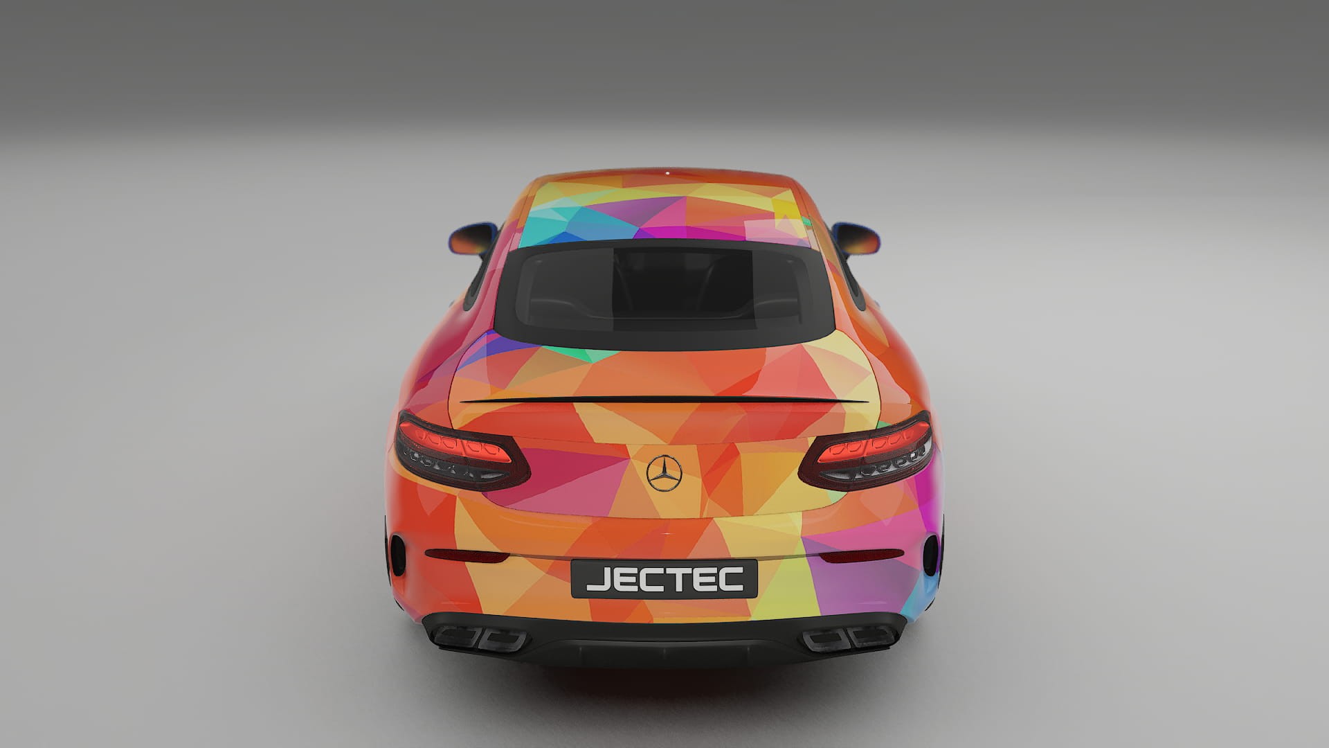 Mercedes C63 AMG W205 Coupe VECTOR VIBE Designed Wrap PPF Kit – Printable Polyurethane Film