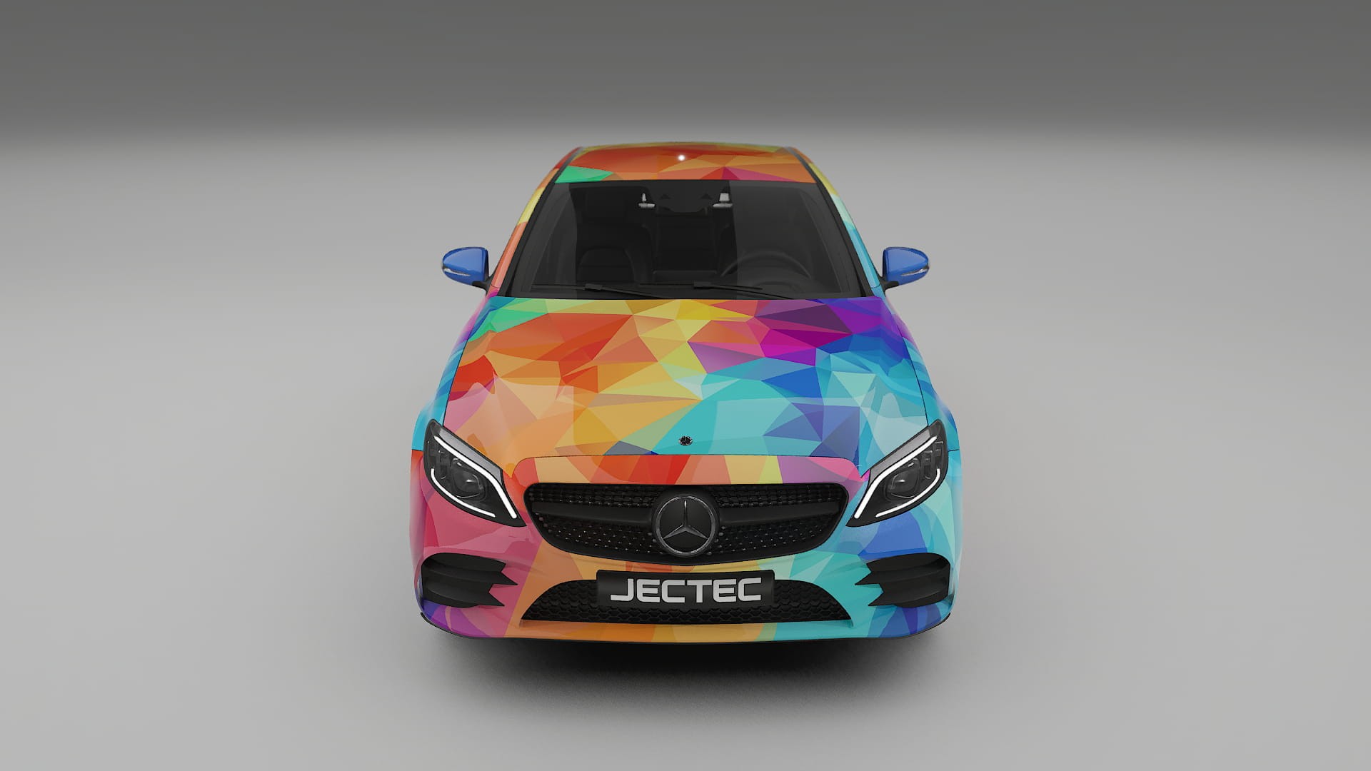 Mercedes C-class W205 AMG sedan VECTOR VIBE Designed Wrap PPF Kit – Printable Polyurethane Film