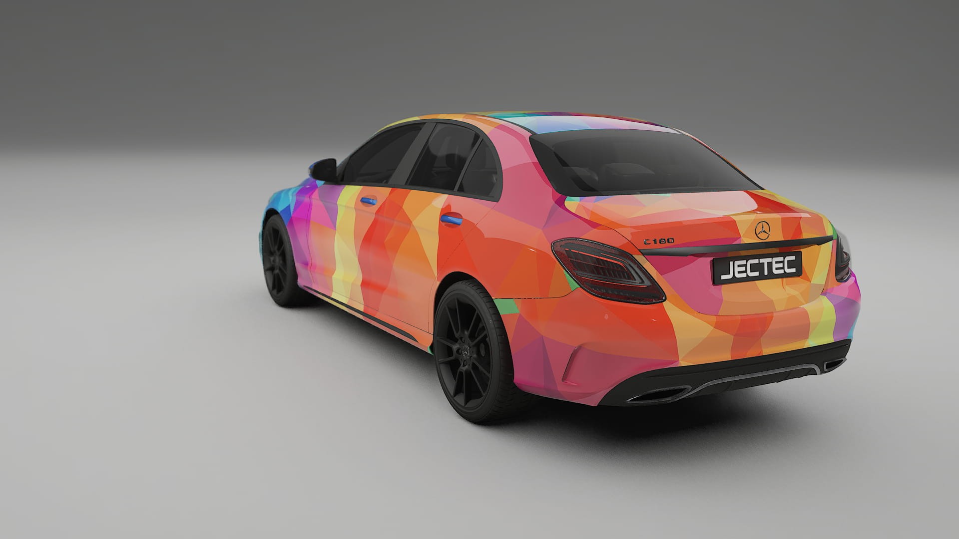 Mercedes C-class W205 AMG sedan VECTOR VIBE Designed Wrap PPF Kit – Printable Polyurethane Film