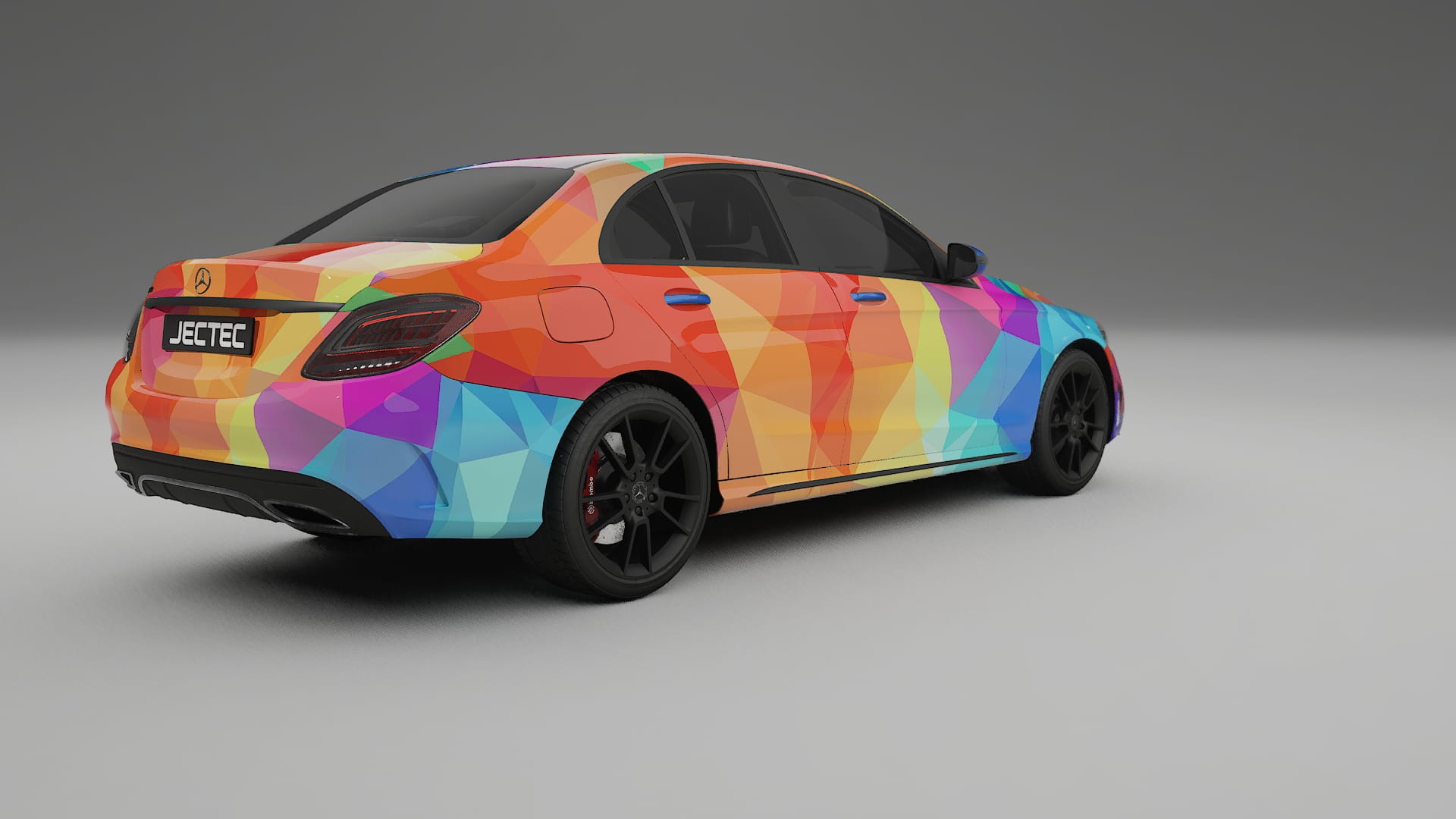 Mercedes C-class W205 AMG sedan VECTOR VIBE Designed Wrap PPF Kit – Printable Polyurethane Film