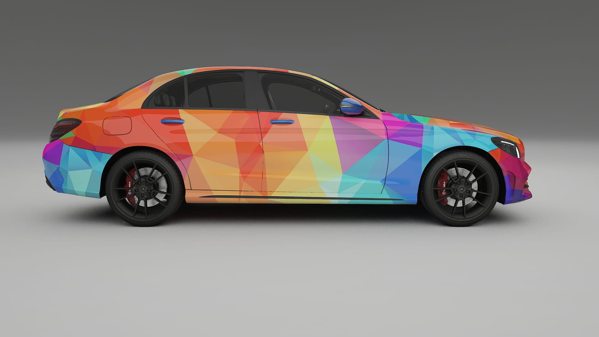 Mercedes C-class W205 AMG sedan VECTOR VIBE Designed Wrap PPF Kit – Printable Polyurethane Film