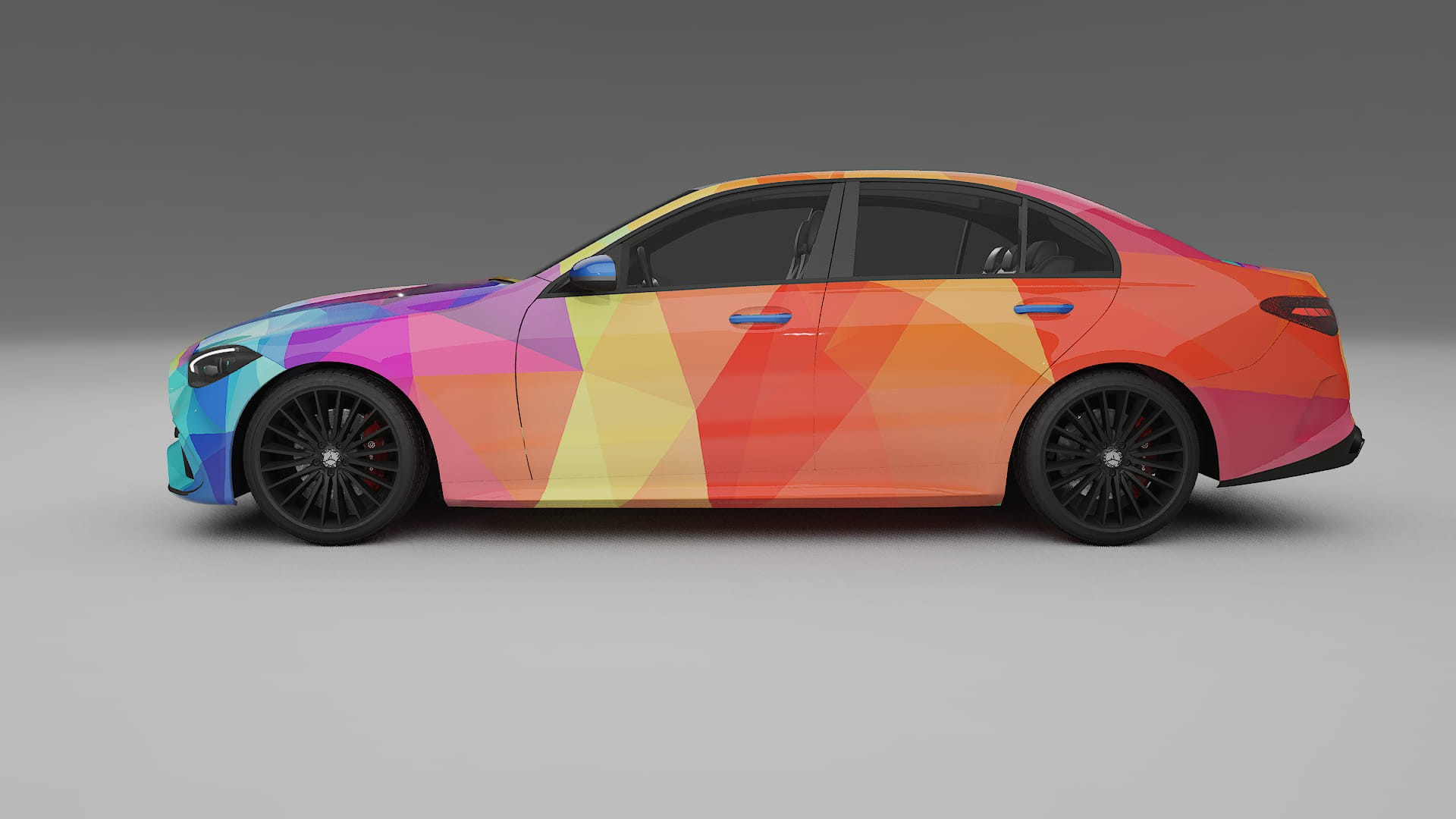 Mercedes C-class W206 VECTOR VIBE Designed Wrap PPF Kit – Printable Polyurethane Film