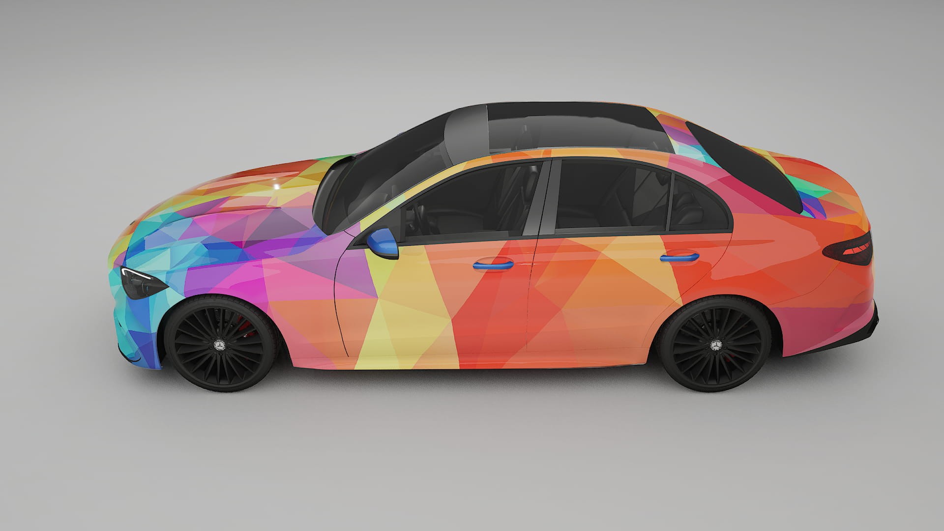 Mercedes C-class W206 VECTOR VIBE Designed Wrap PPF Kit – Printable Polyurethane Film