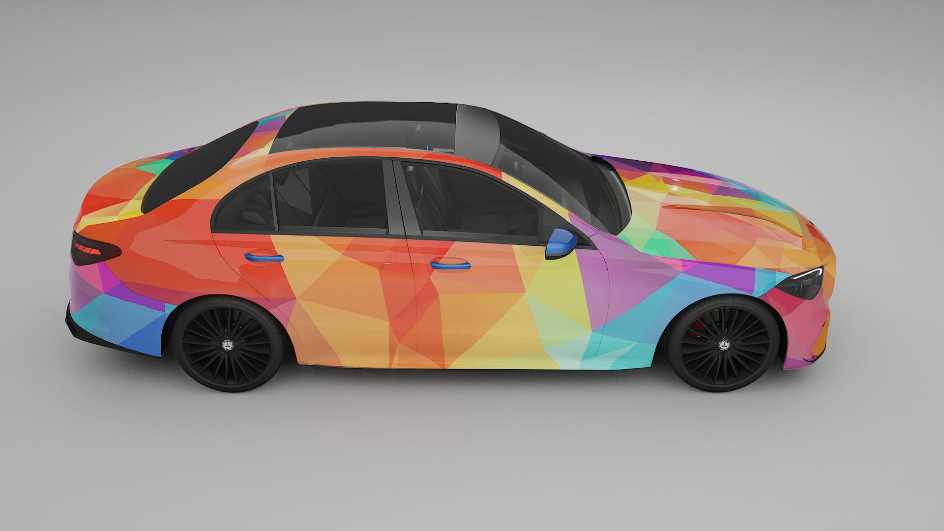 Mercedes C-class W206 VECTOR VIBE Designed Wrap PPF Kit – Printable Polyurethane Film