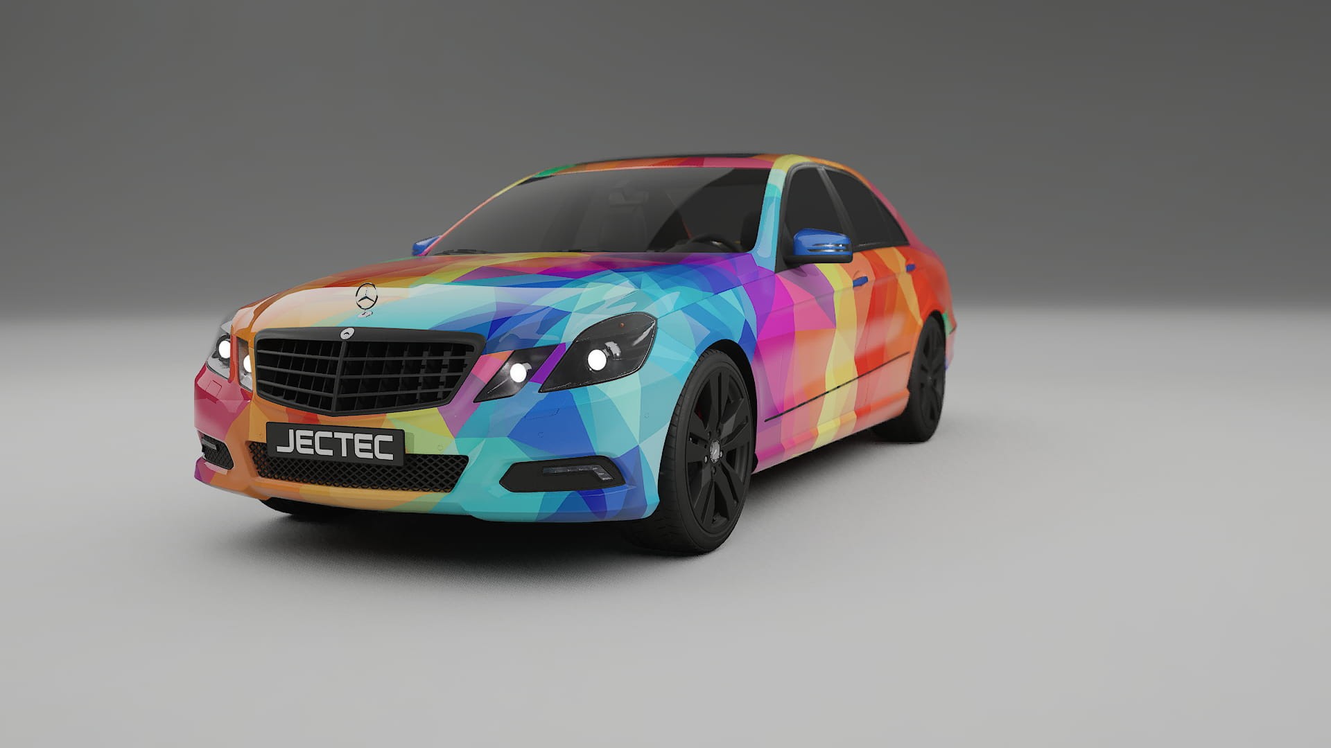 Mercedes E-class Sedan W212 Prefacelift pre-LCI VECTOR VIBE Designed Wrap PPF Kit – Printable Polyurethane Film