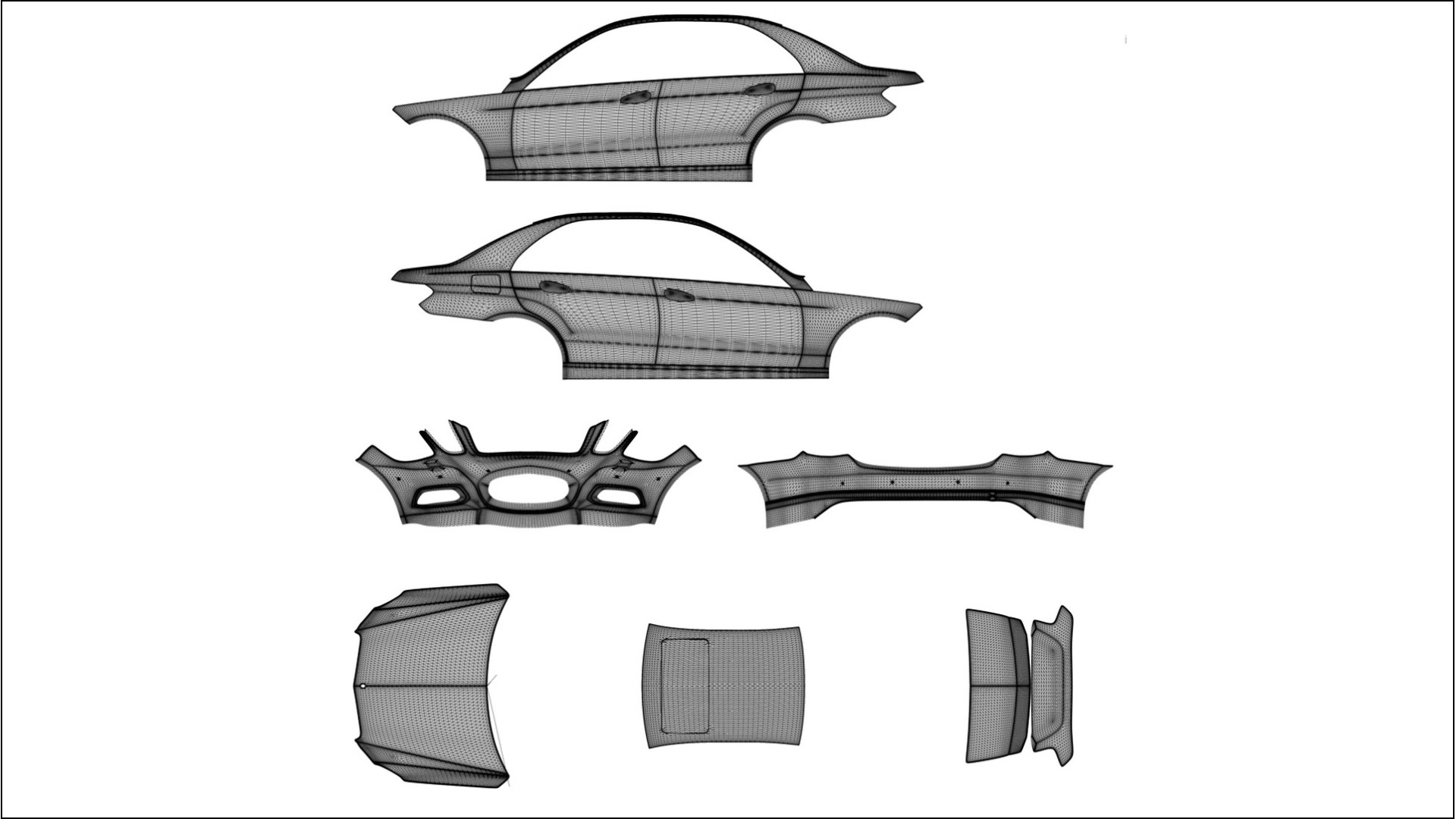 Mercedes E-class Sedan W212 Prefacelift pre-LCI VECTOR VIBE Designed Wrap PPF Kit – Printable Polyurethane Film 2
