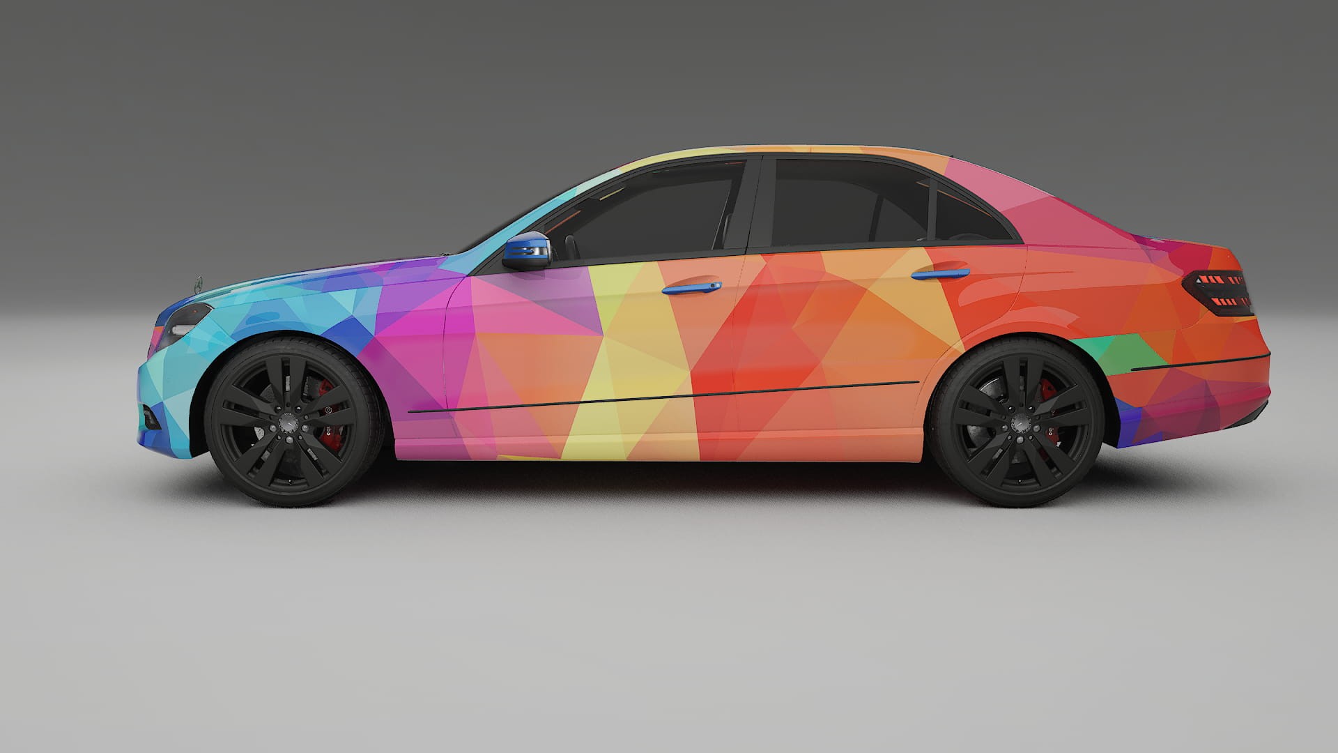 Mercedes E-class Sedan W212 Prefacelift pre-LCI VECTOR VIBE Designed Wrap PPF Kit – Printable Polyurethane Film