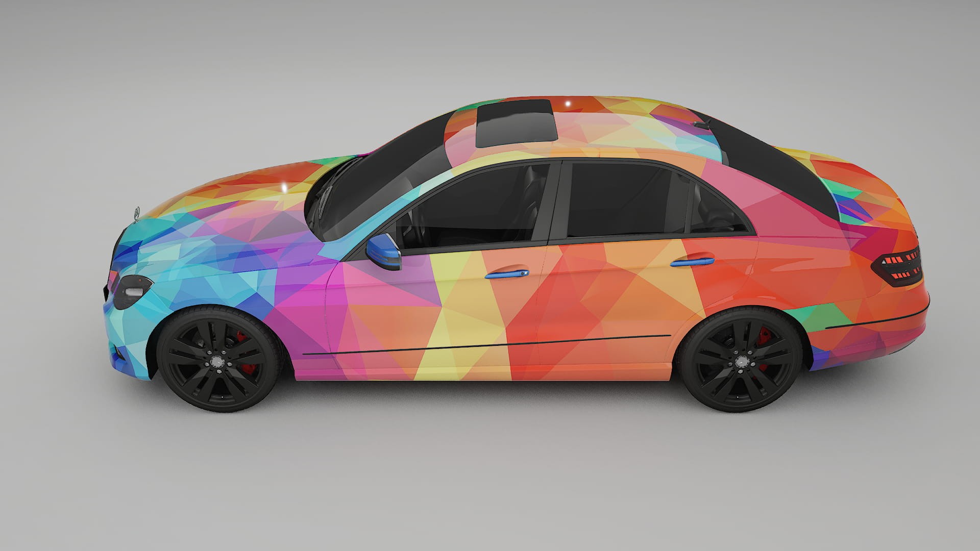 Mercedes E-class Sedan W212 Prefacelift pre-LCI VECTOR VIBE Designed Wrap PPF Kit – Printable Polyurethane Film