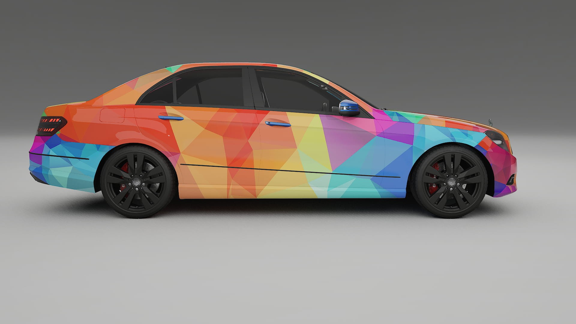 Mercedes E-class Sedan W212 Prefacelift pre-LCI VECTOR VIBE Designed Wrap PPF Kit – Printable Polyurethane Film