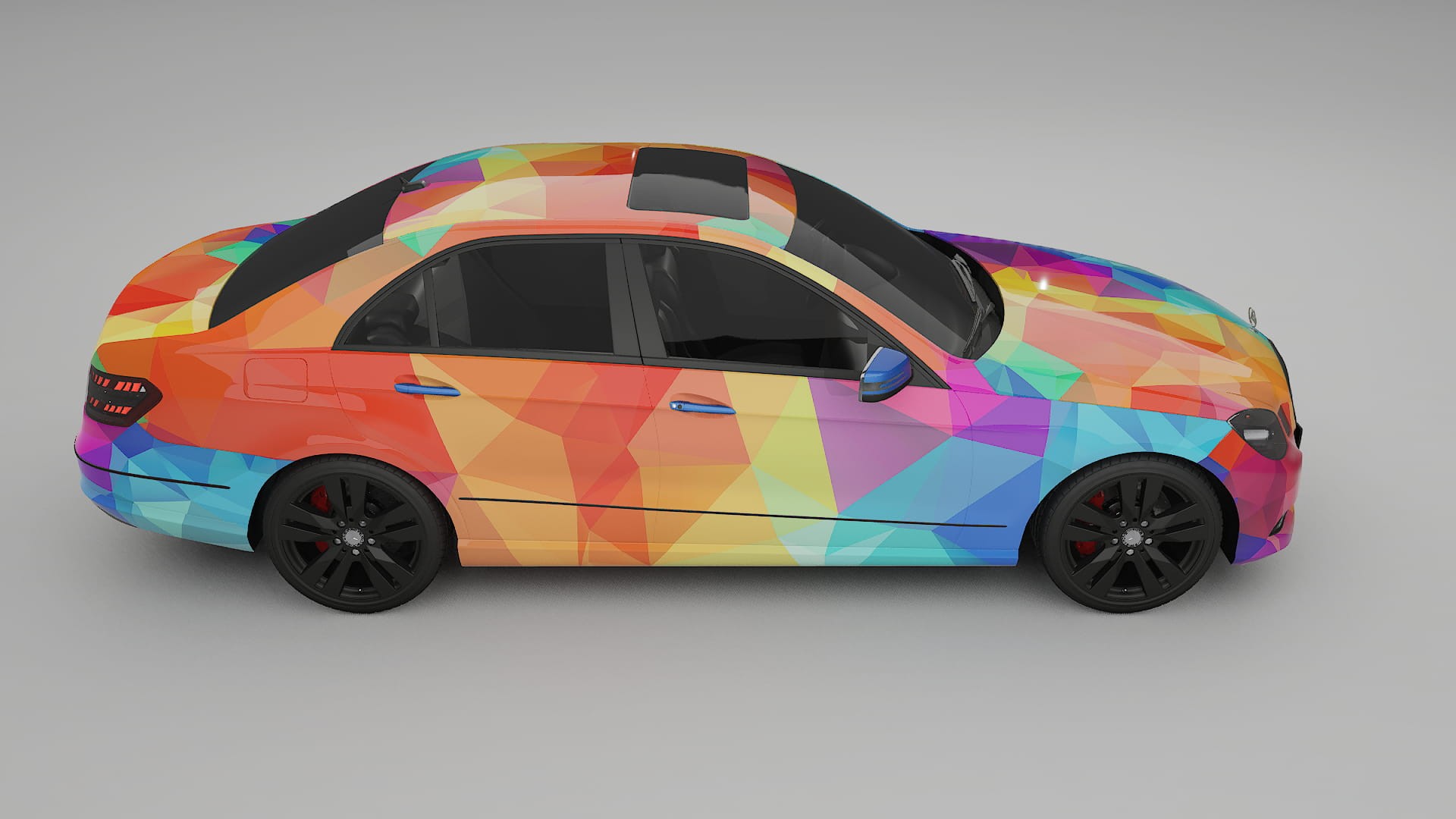 Mercedes E-class Sedan W212 Prefacelift pre-LCI VECTOR VIBE Designed Wrap PPF Kit – Printable Polyurethane Film