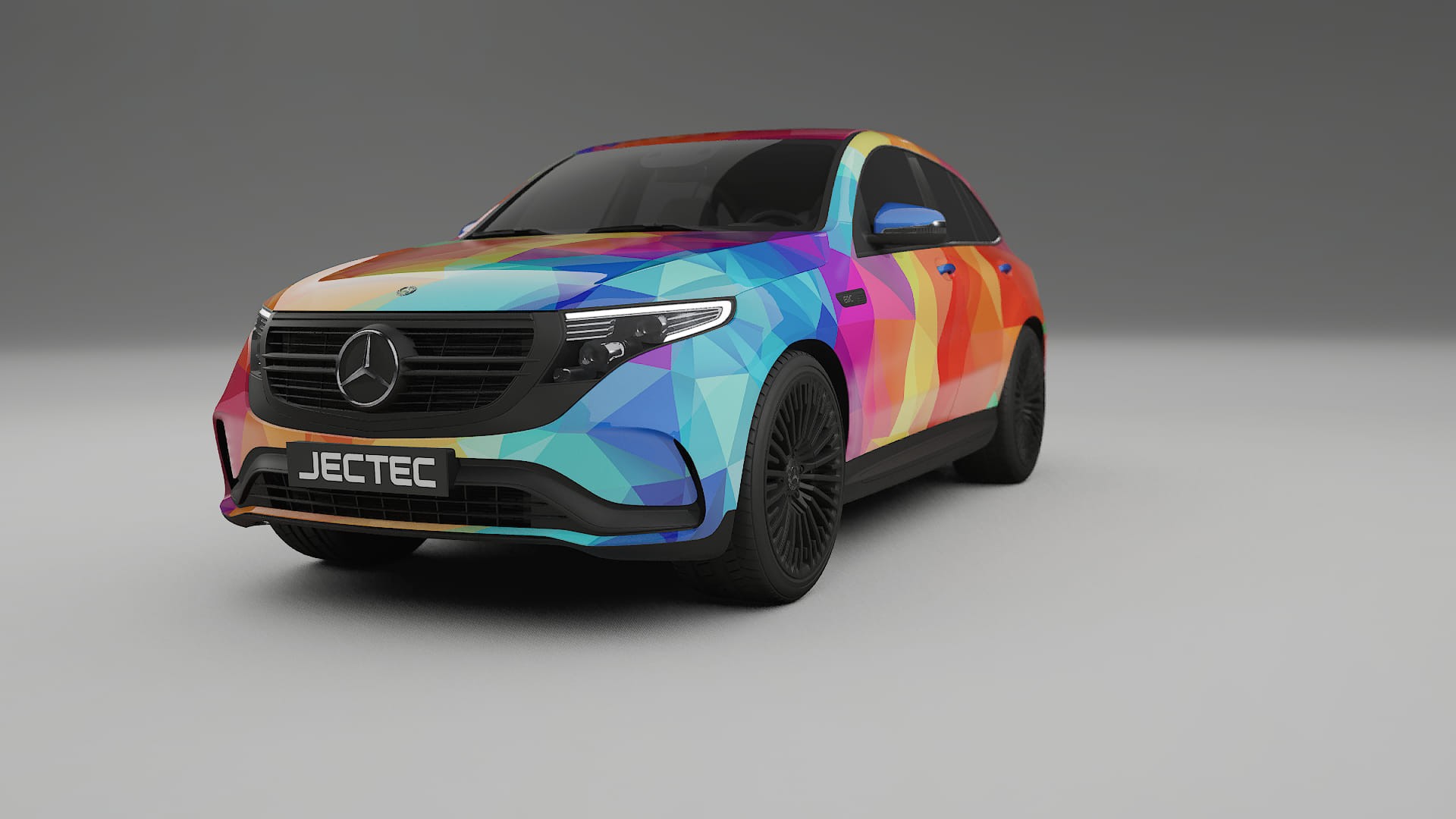 Mercedes EQC AMG VECTOR VIBE Designed Wrap PPF Kit – Printable Polyurethane Film