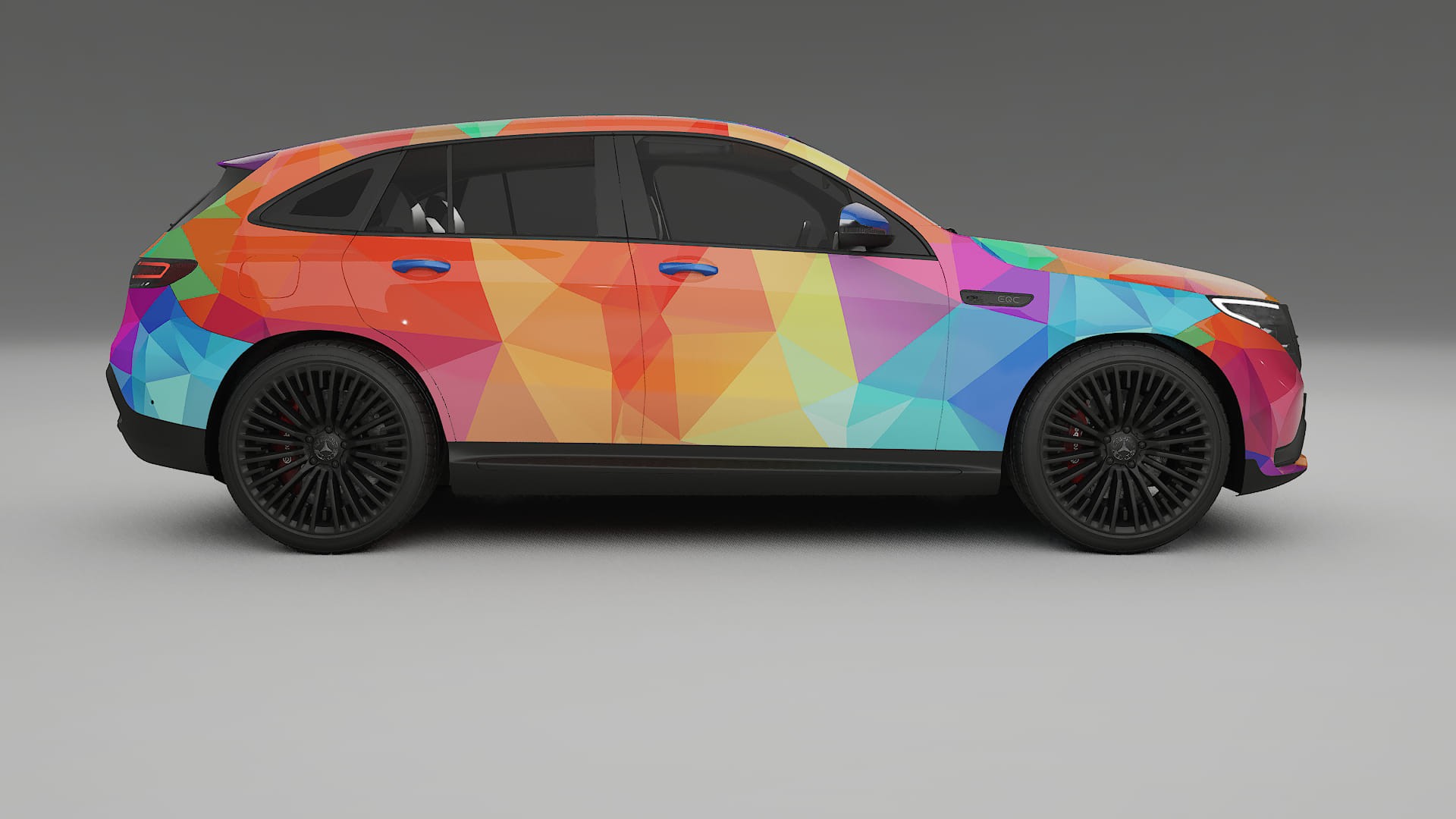 Mercedes EQC AMG VECTOR VIBE Designed Wrap PPF Kit – Printable Polyurethane Film