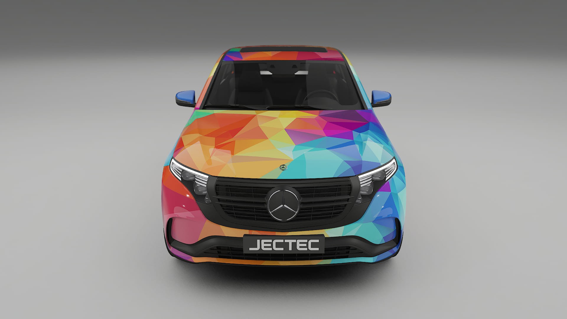 Mercedes EQC AMG VECTOR VIBE Designed Wrap PPF Kit – Printable Polyurethane Film