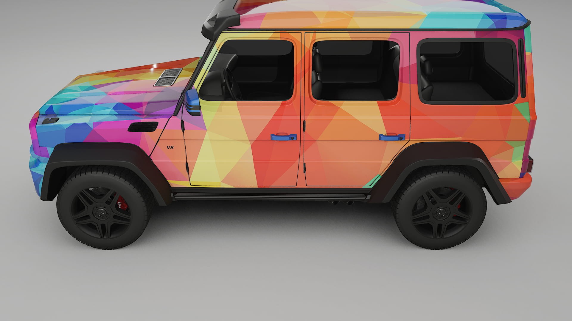 Mercedes G-class 4x4 W463 VECTOR VIBE Designed Wrap PPF Kit – Printable Polyurethane Film