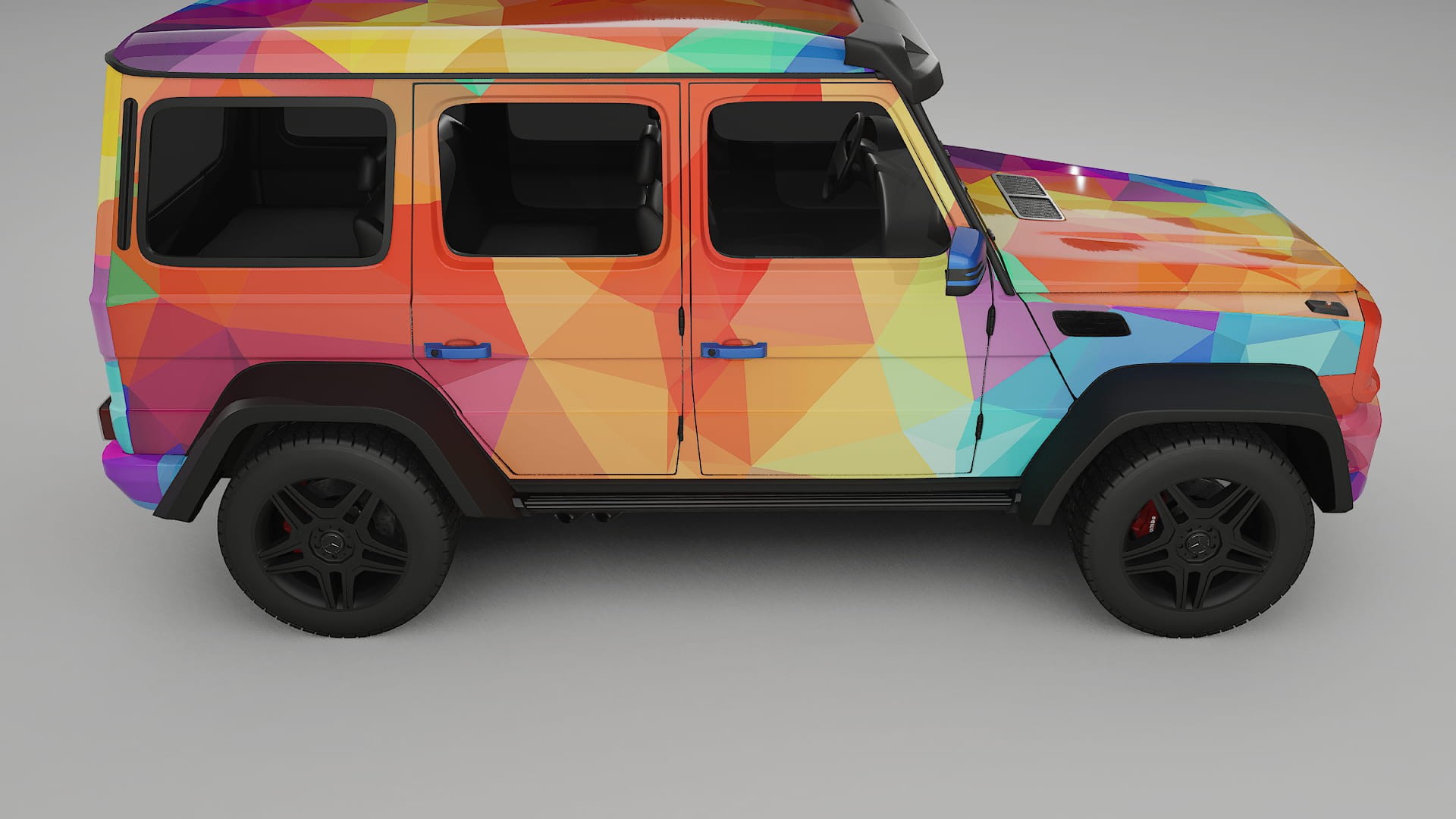 Mercedes G-class 4x4 W463 VECTOR VIBE Designed Wrap PPF Kit – Printable Polyurethane Film