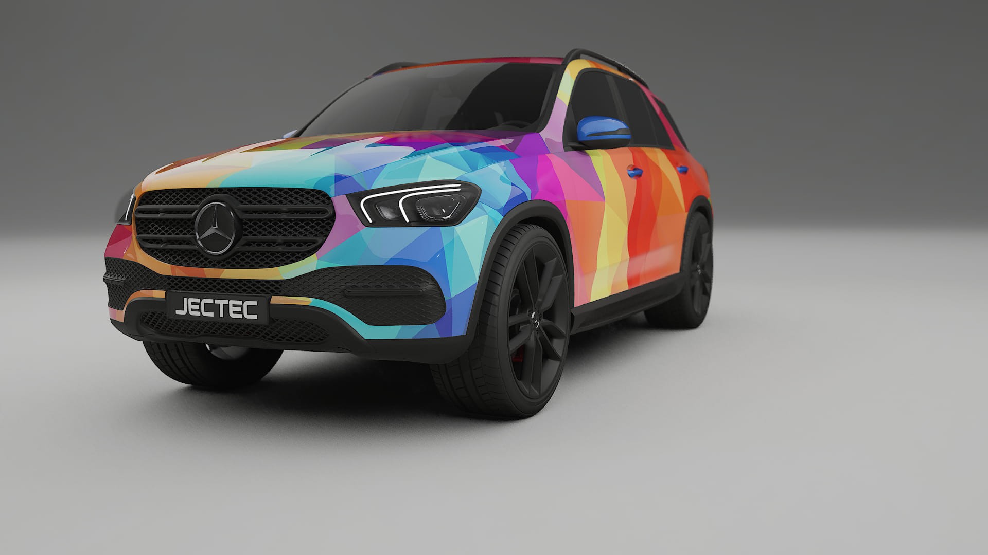 Mercedes GLE W167 VECTOR VIBE Designed Wrap PPF Kit – Printable Polyurethane Film