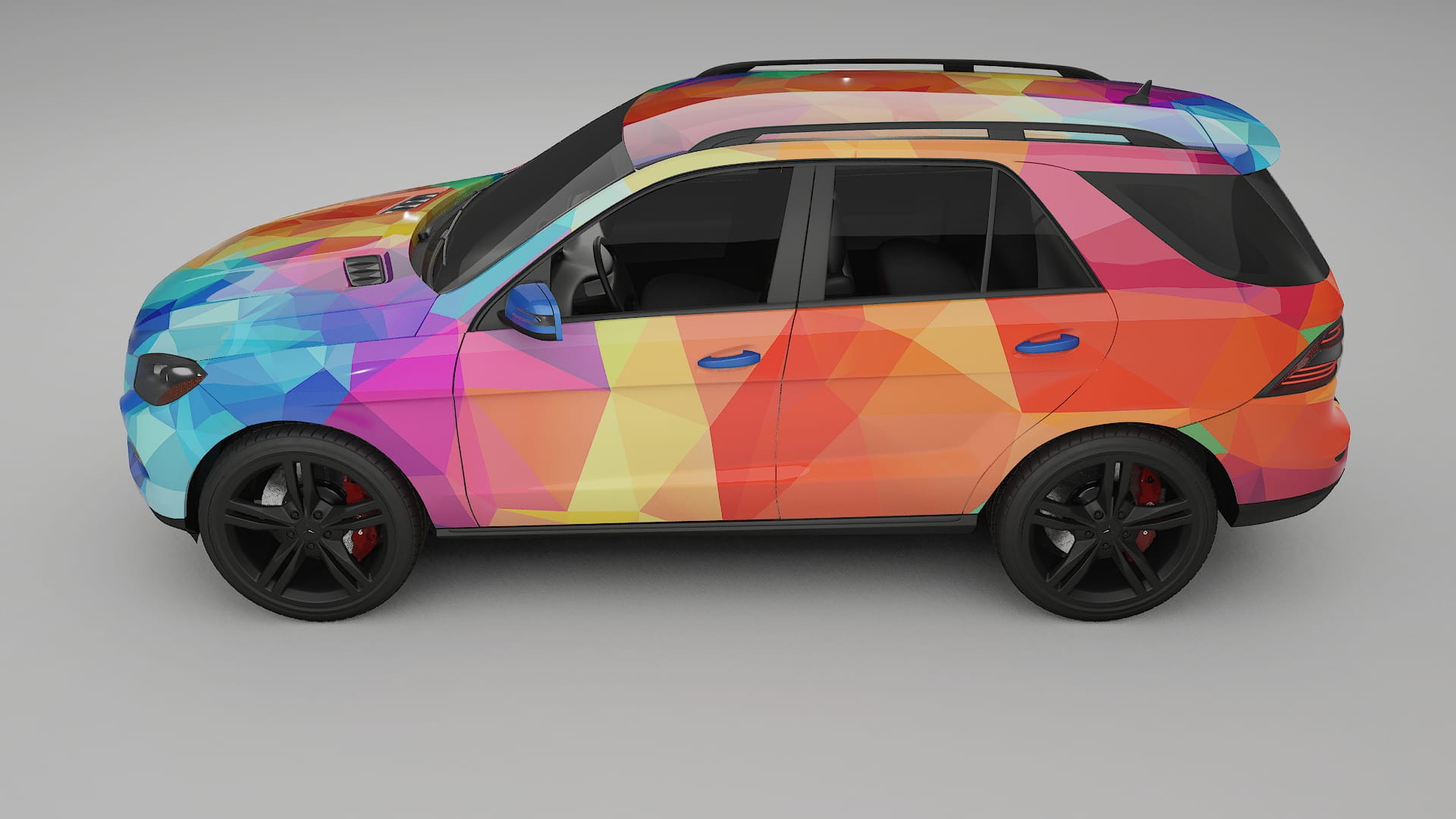 Mercedes M-class W166 VECTOR VIBE Designed Wrap PPF Kit – Printable Polyurethane Film