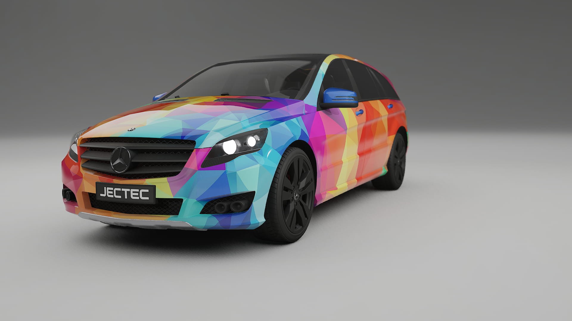 Mercedes R-class W251 facelift LCI VECTOR VIBE Designed Wrap PPF Kit – Printable Polyurethane Film