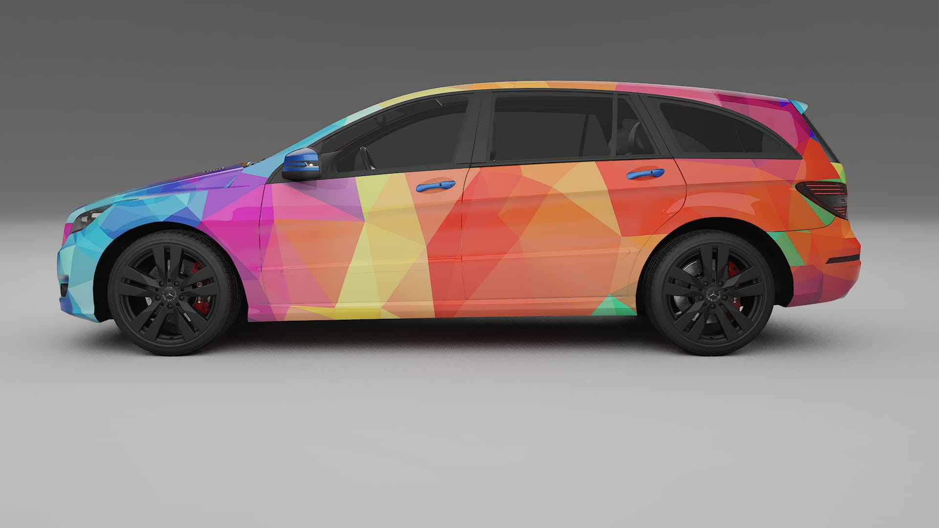 Mercedes R-class W251 facelift LCI VECTOR VIBE Designed Wrap PPF Kit – Printable Polyurethane Film
