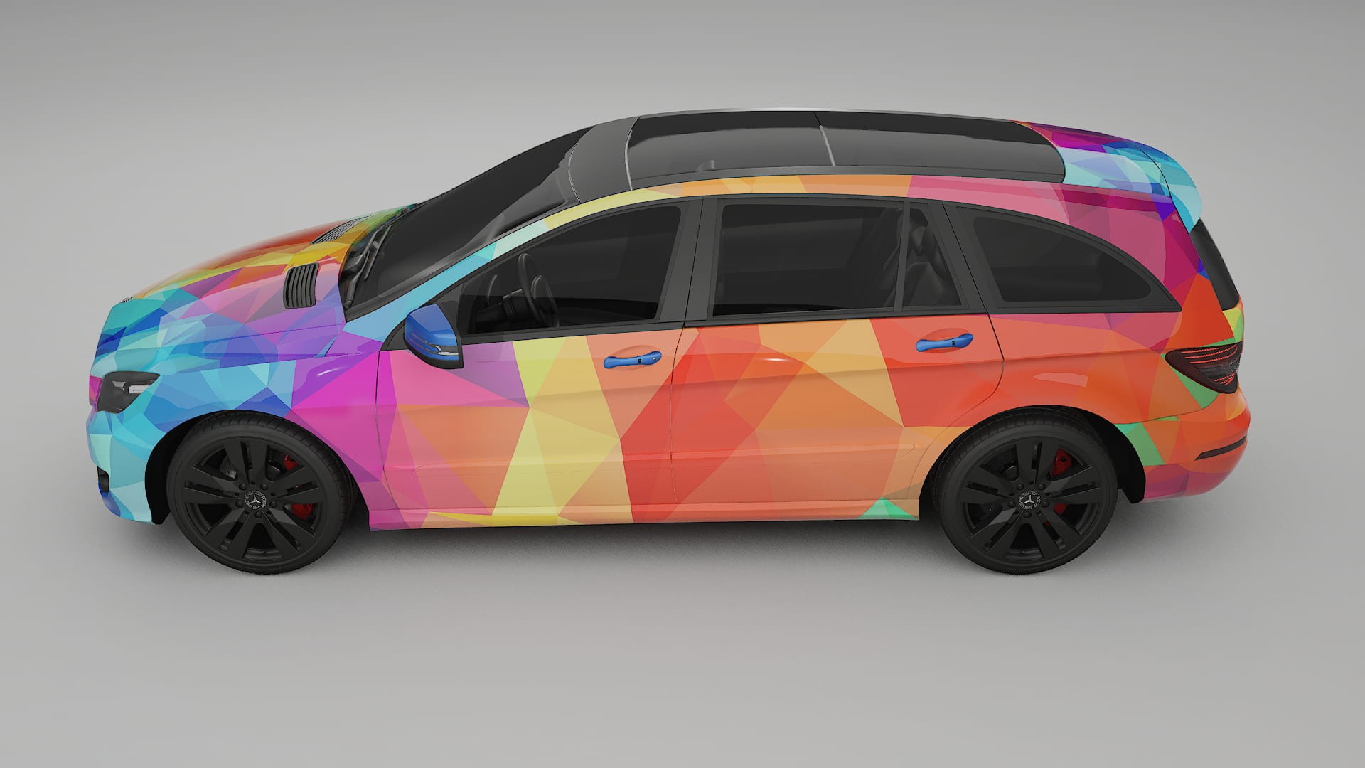 Mercedes R-class W251 facelift LCI VECTOR VIBE Designed Wrap PPF Kit – Printable Polyurethane Film