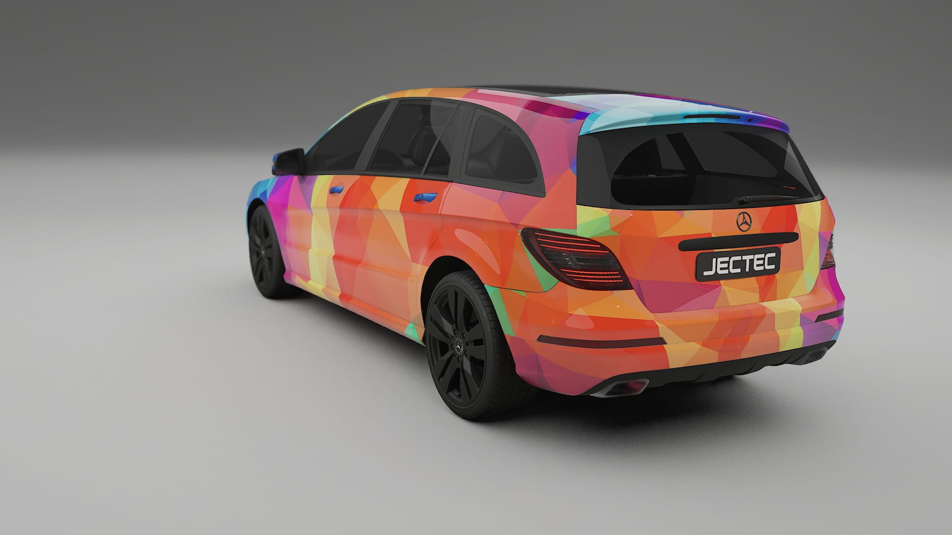 Mercedes R-class W251 facelift LCI VECTOR VIBE Designed Wrap PPF Kit – Printable Polyurethane Film