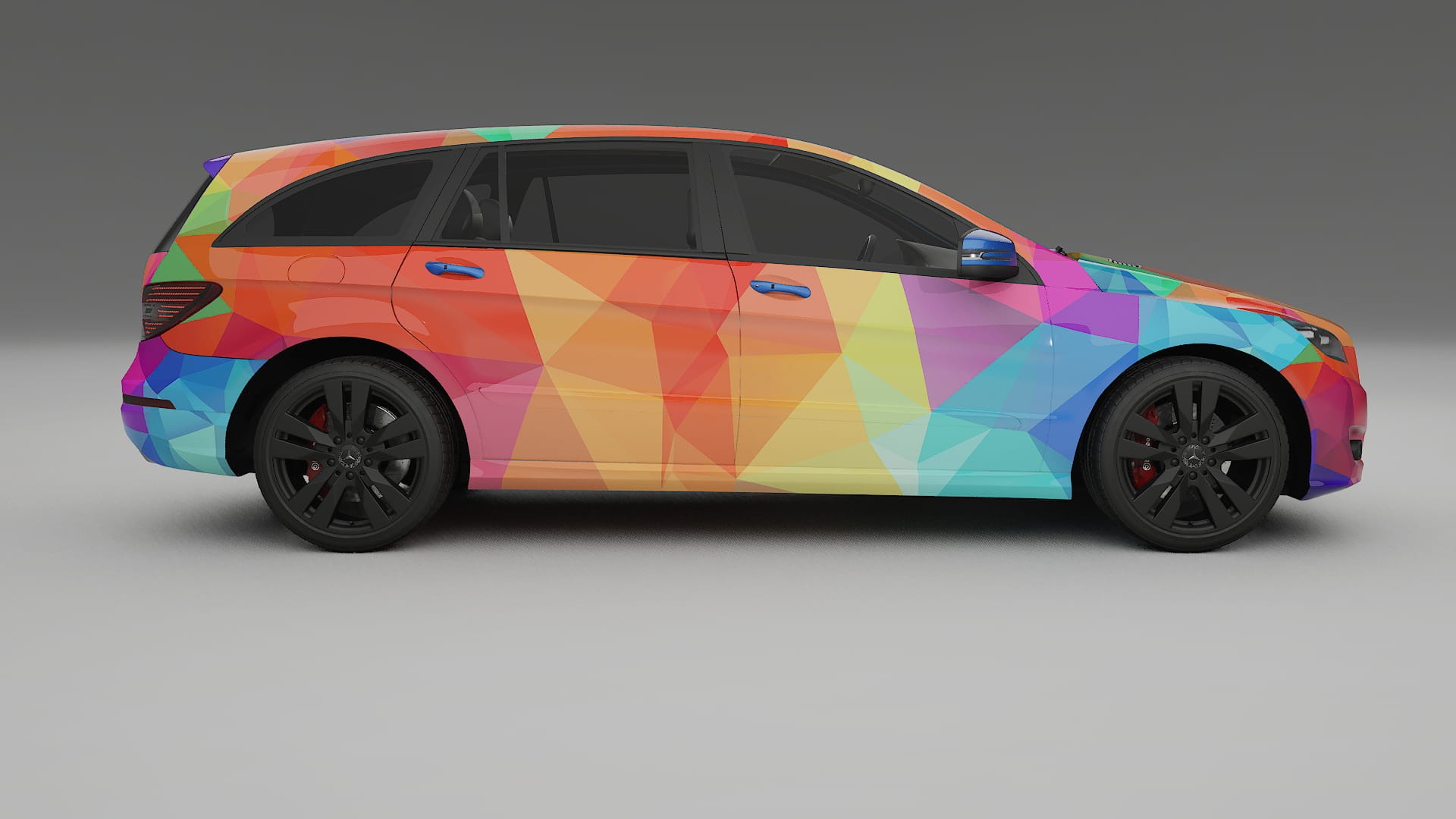 Mercedes R-class W251 facelift LCI VECTOR VIBE Designed Wrap PPF Kit – Printable Polyurethane Film