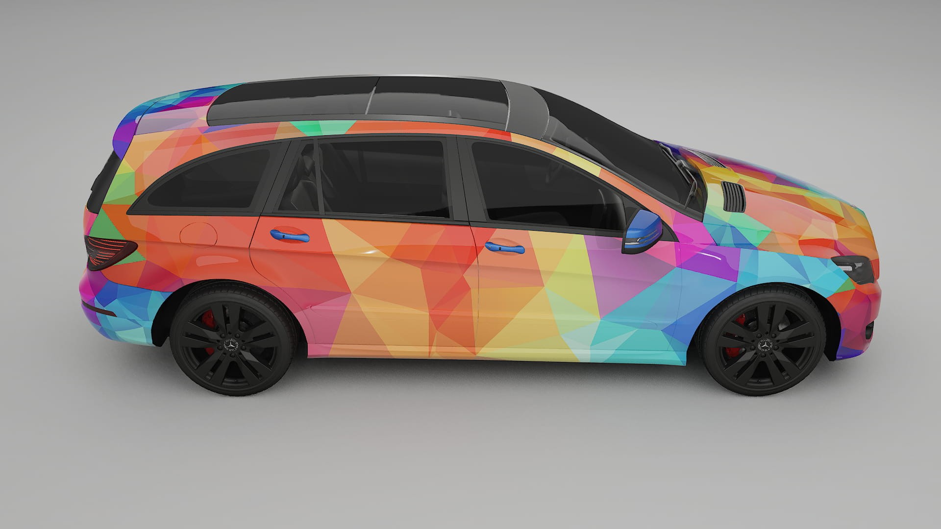 Mercedes R-class W251 facelift LCI VECTOR VIBE Designed Wrap PPF Kit – Printable Polyurethane Film