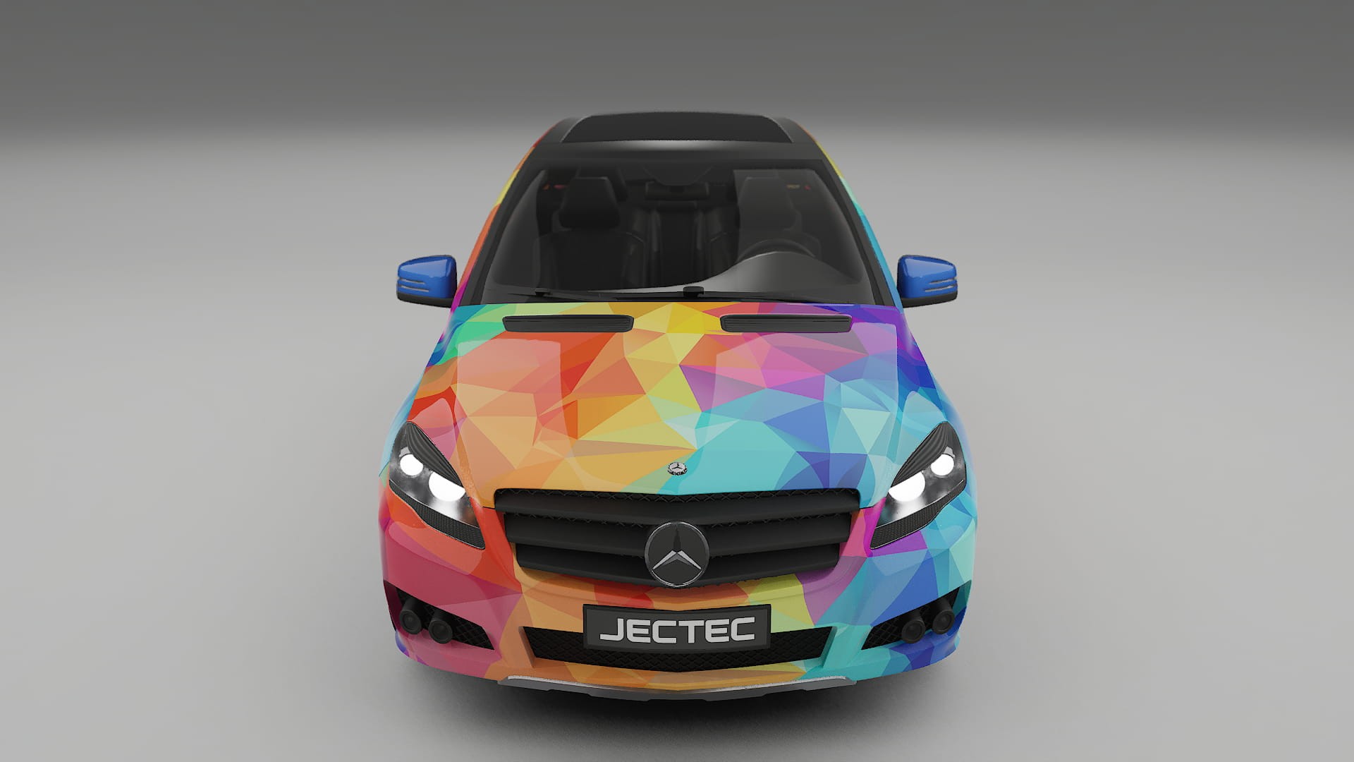 Mercedes R-class W251 facelift LCI VECTOR VIBE Designed Wrap PPF Kit – Printable Polyurethane Film