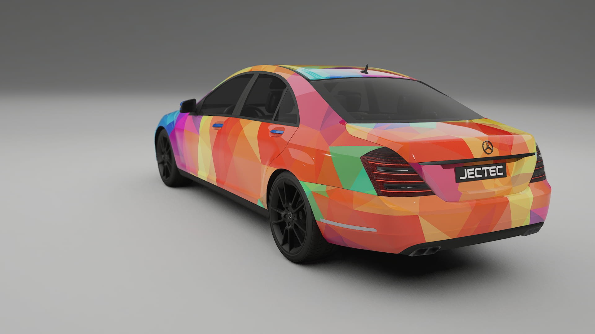 Mercedes S-class W221 facelift LCI VECTOR VIBE Designed Wrap PPF Kit – Printable Polyurethane Film