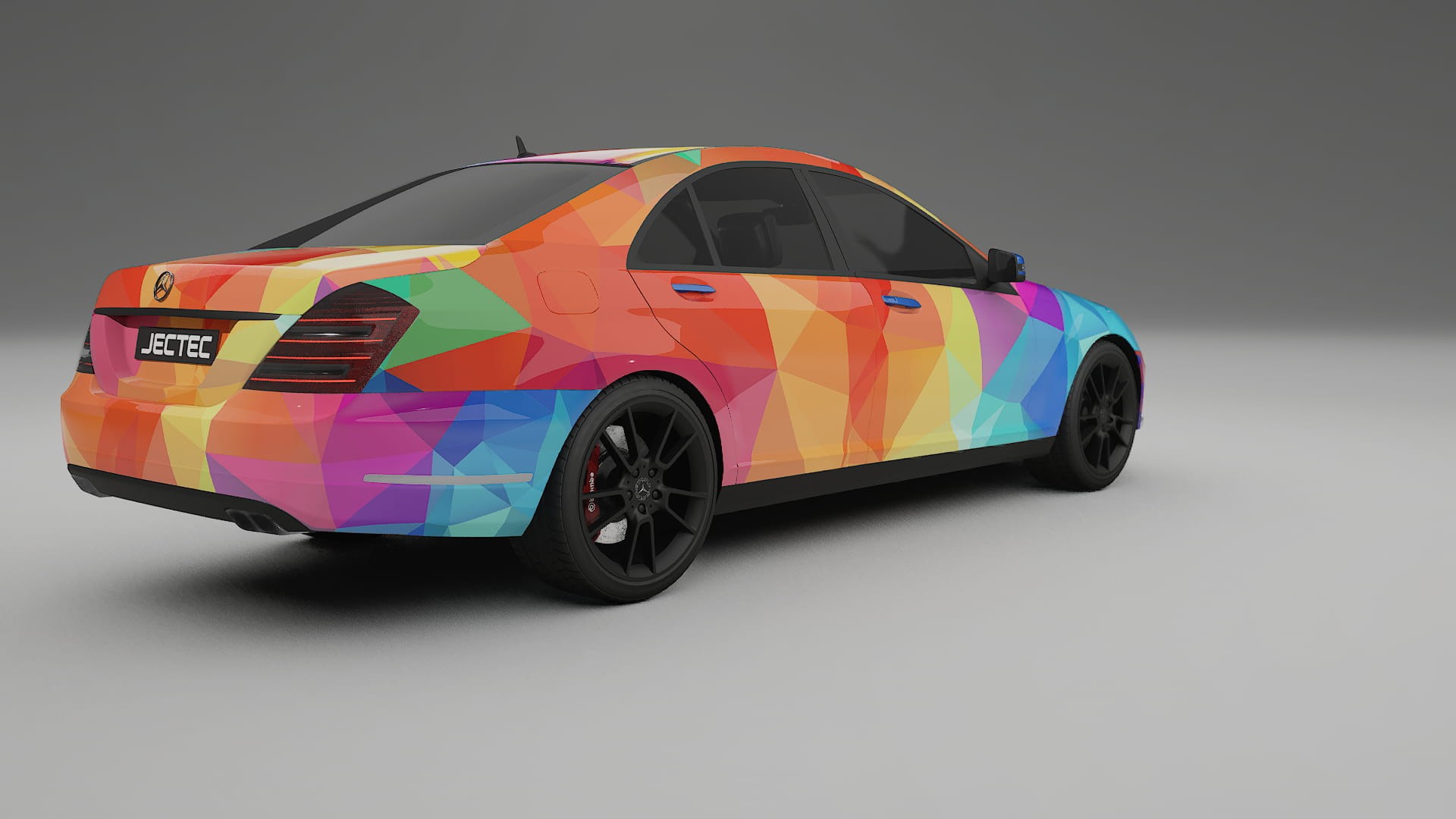Mercedes S-class W221 facelift LCI VECTOR VIBE Designed Wrap PPF Kit – Printable Polyurethane Film