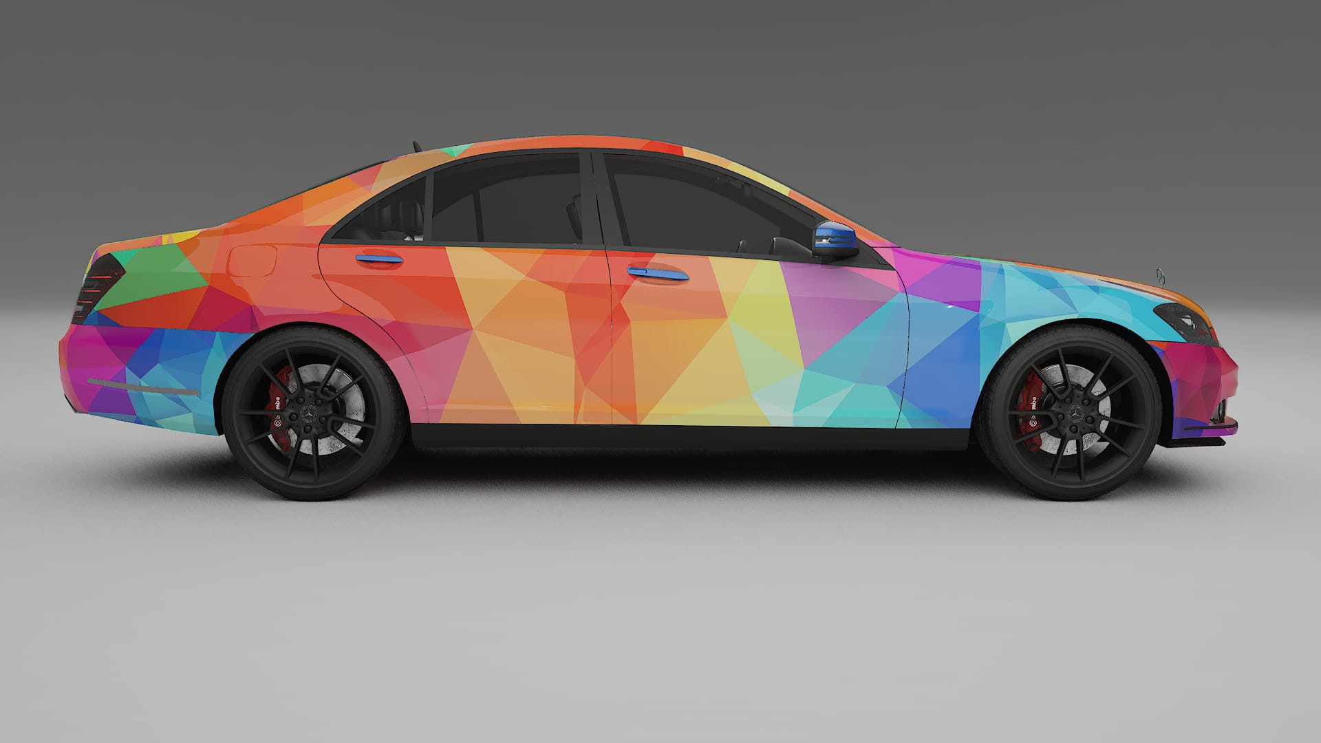 Mercedes S-class W221 facelift LCI VECTOR VIBE Designed Wrap PPF Kit – Printable Polyurethane Film