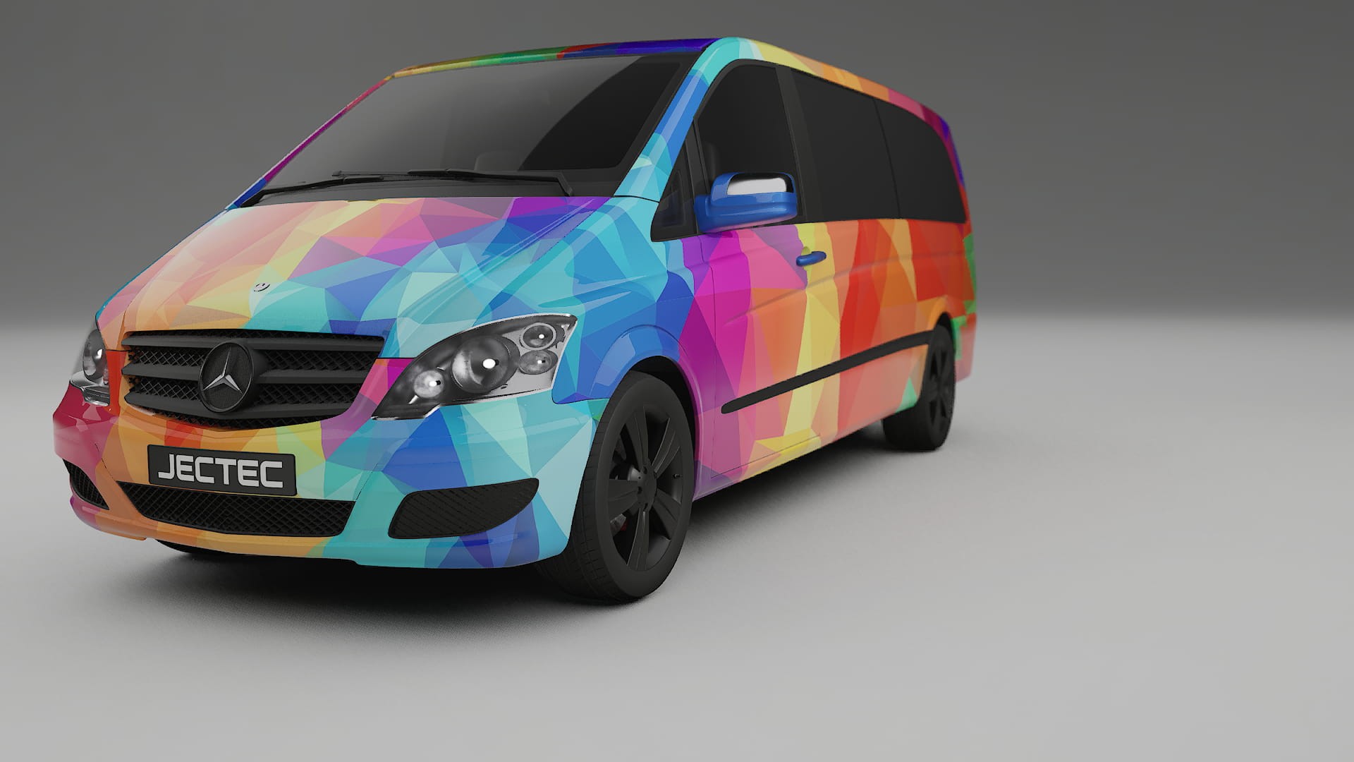 Mercedes Viano Extralong W439 Facelift LCI VECTOR VIBE Designed Wrap PPF Kit – Printable Polyurethane Film