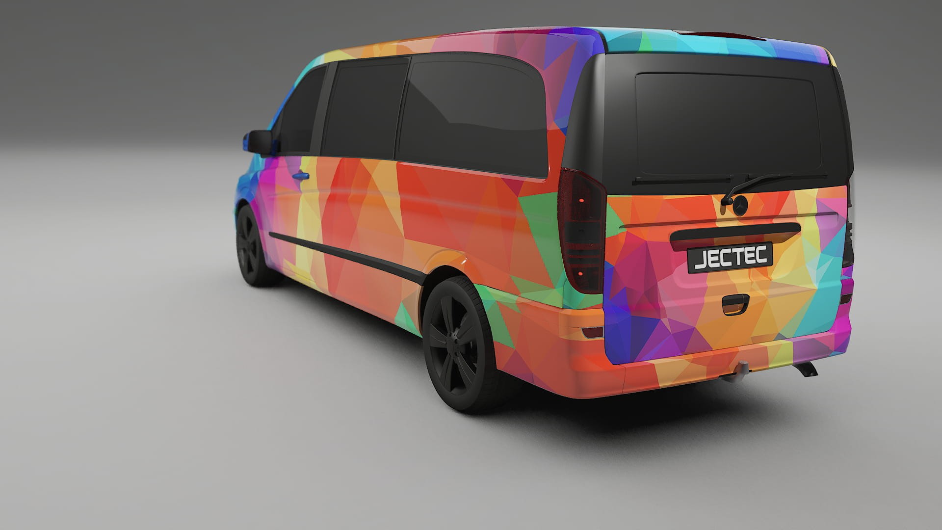 Mercedes Viano Extralong W439 Facelift LCI VECTOR VIBE Designed Wrap PPF Kit – Printable Polyurethane Film