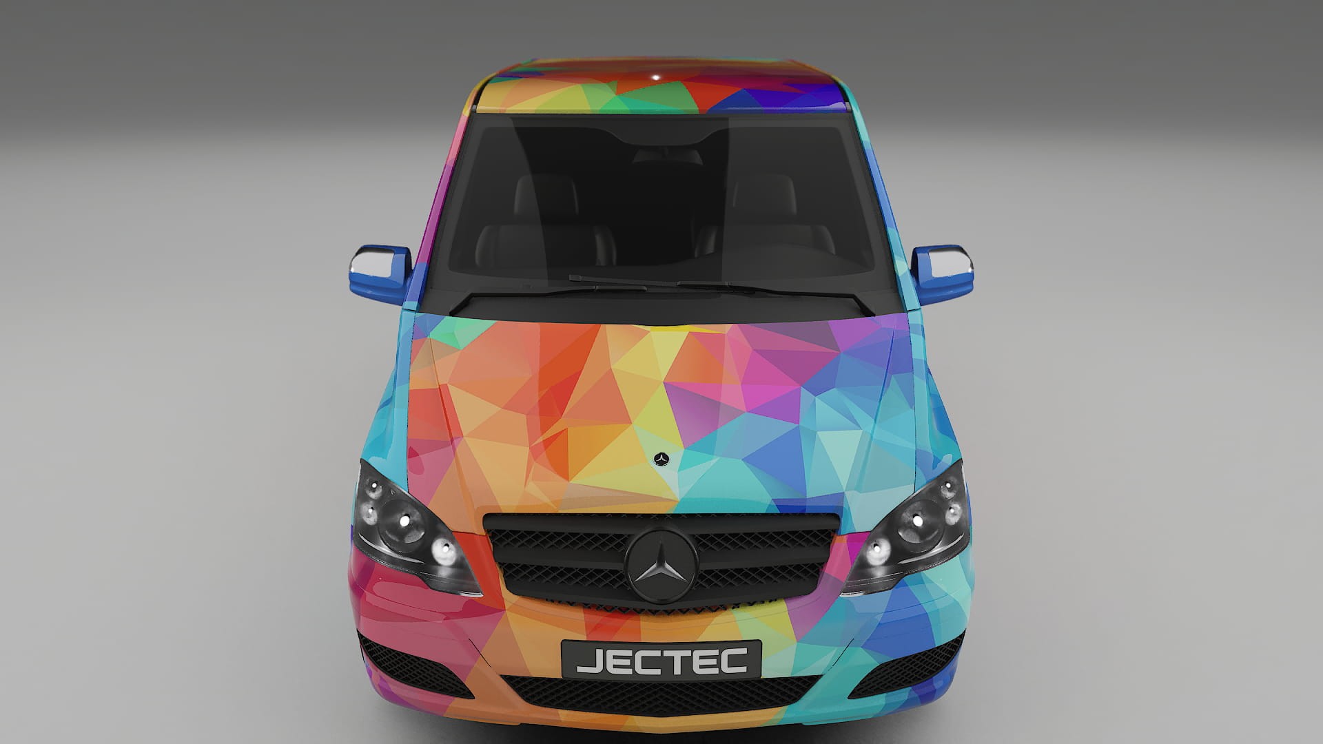Mercedes Viano Extralong W439 Facelift LCI VECTOR VIBE Designed Wrap PPF Kit – Printable Polyurethane Film