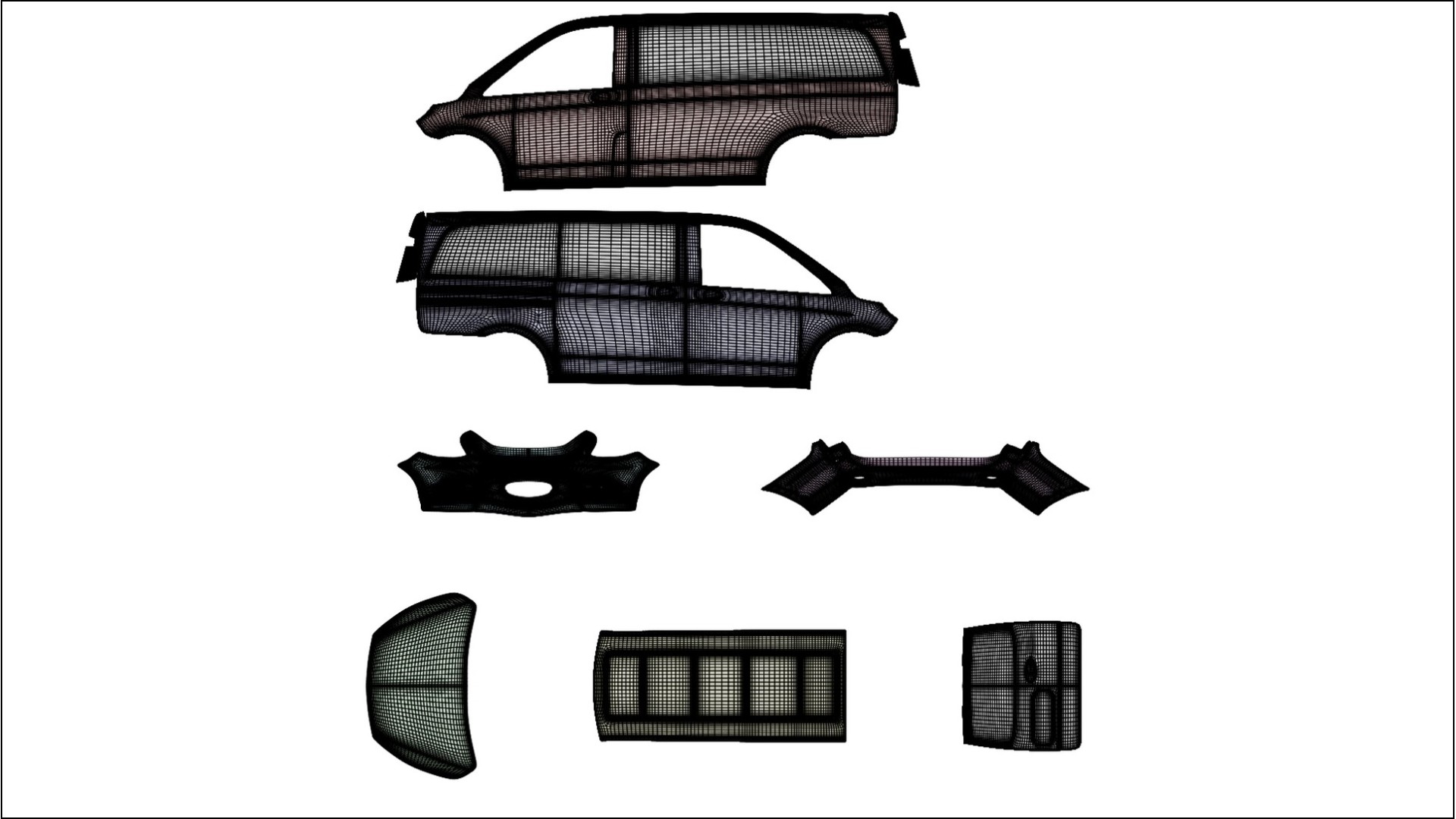 Mercedes Vito Short W447 prefacelift pre-LCI VECTOR VIBE Designed Wrap PPF Kit – Printable Polyurethane Film 2