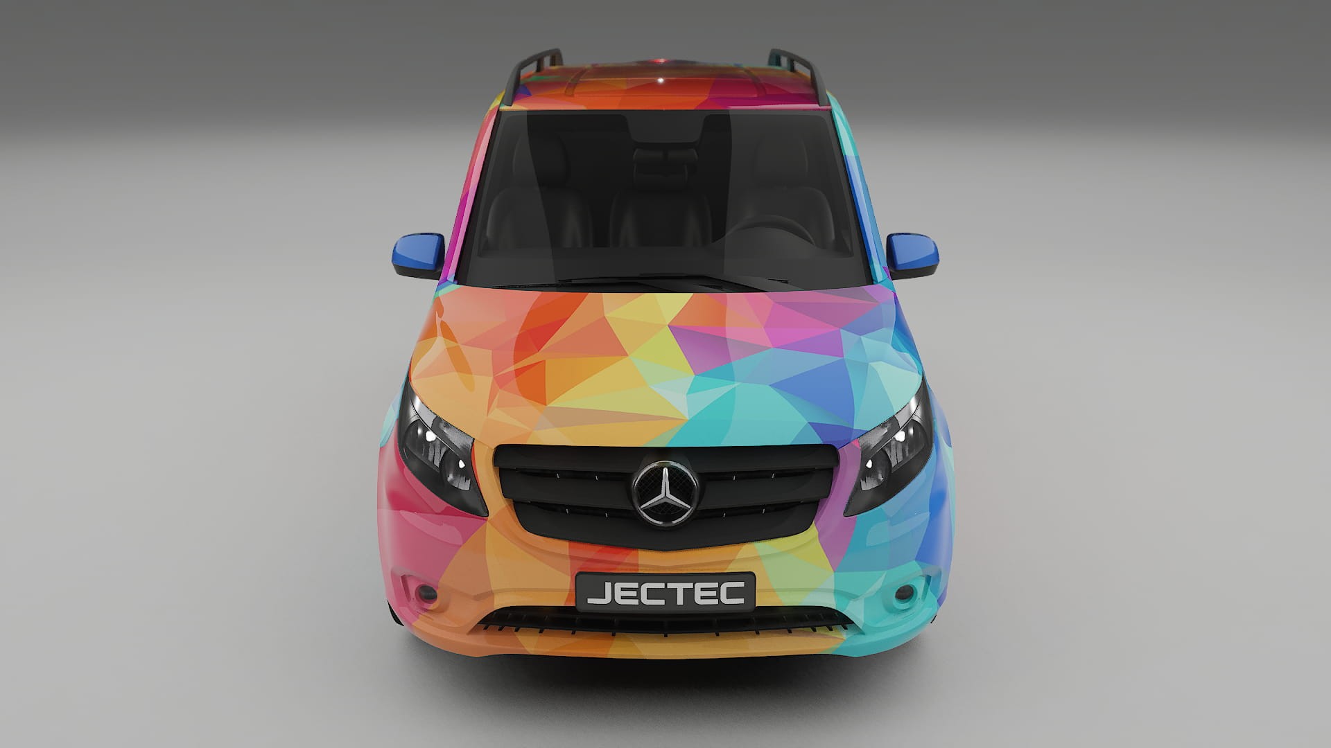 Mercedes Vito Short W447 prefacelift pre-LCI VECTOR VIBE Designed Wrap PPF Kit – Printable Polyurethane Film