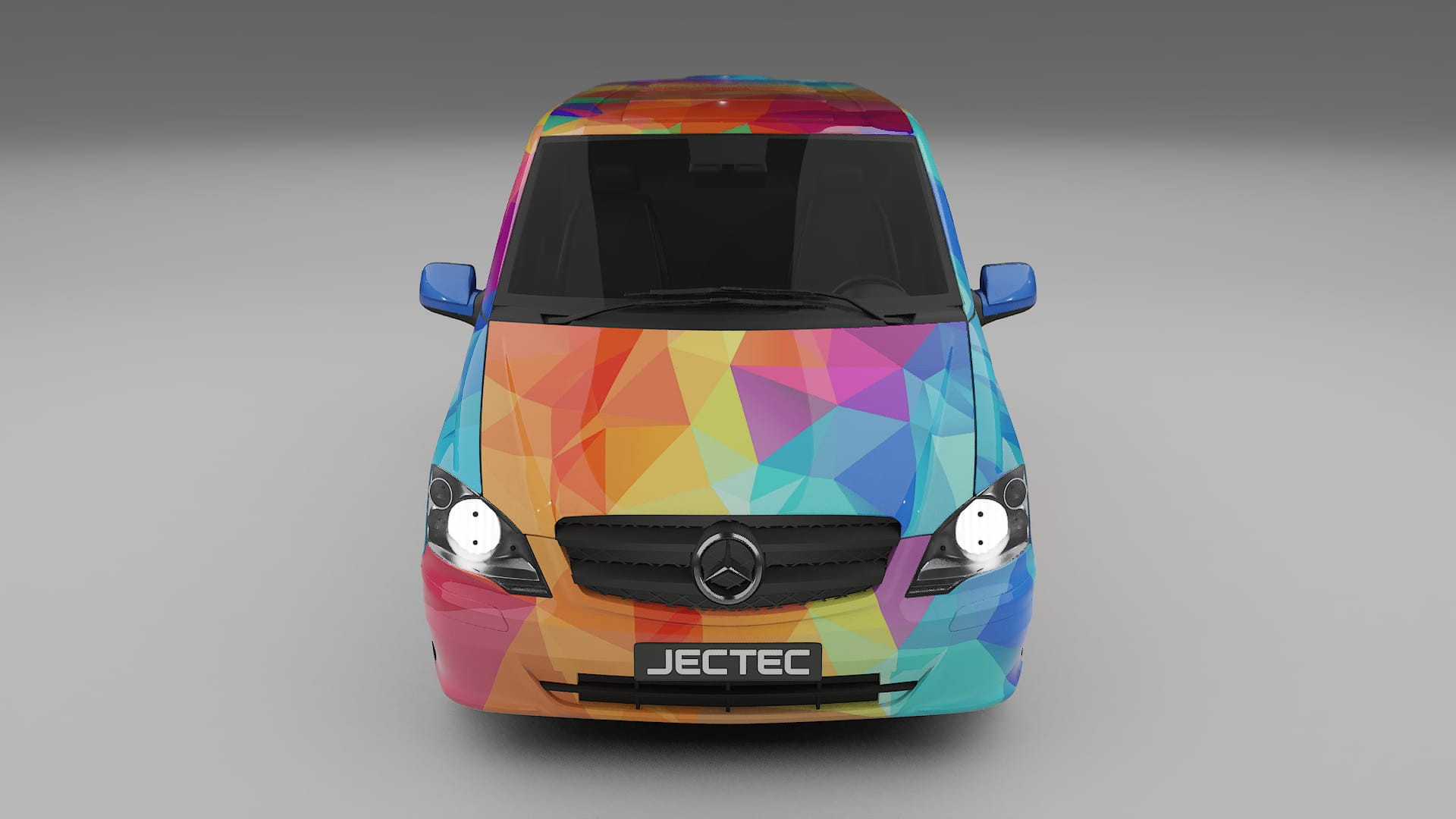 Mercedes Vito Short W639 facelift LCI VECTOR VIBE Designed Wrap PPF Kit – Printable Polyurethane Film