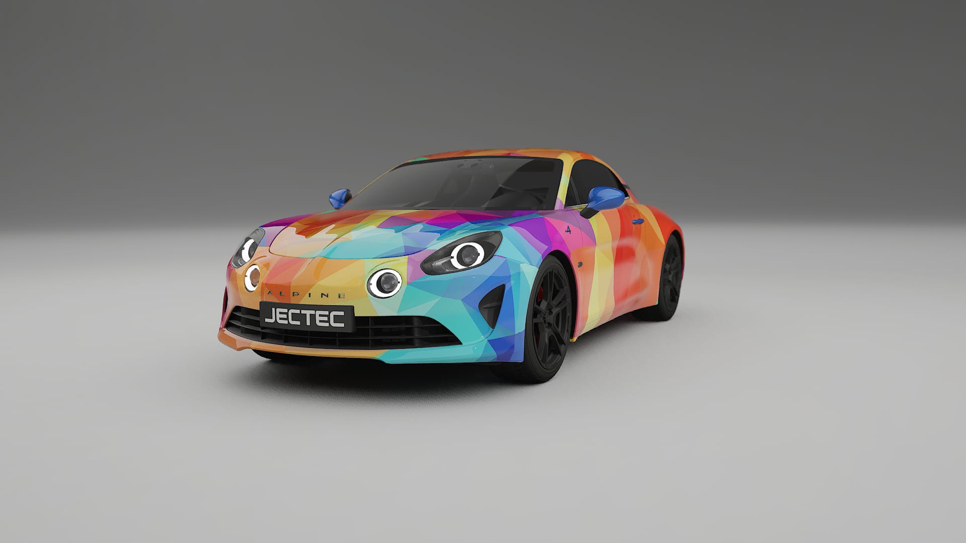 Renault Alpine A110 VECTOR VIBE Designed Wrap PPF Kit – Printable Polyurethane Film