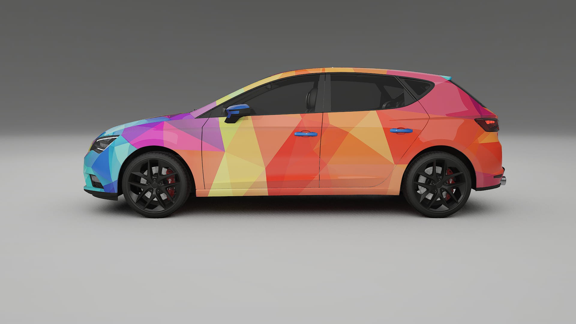 Seat Leon FR 5F VECTOR VIBE Designed Wrap PPF Kit – Printable Polyurethane Film